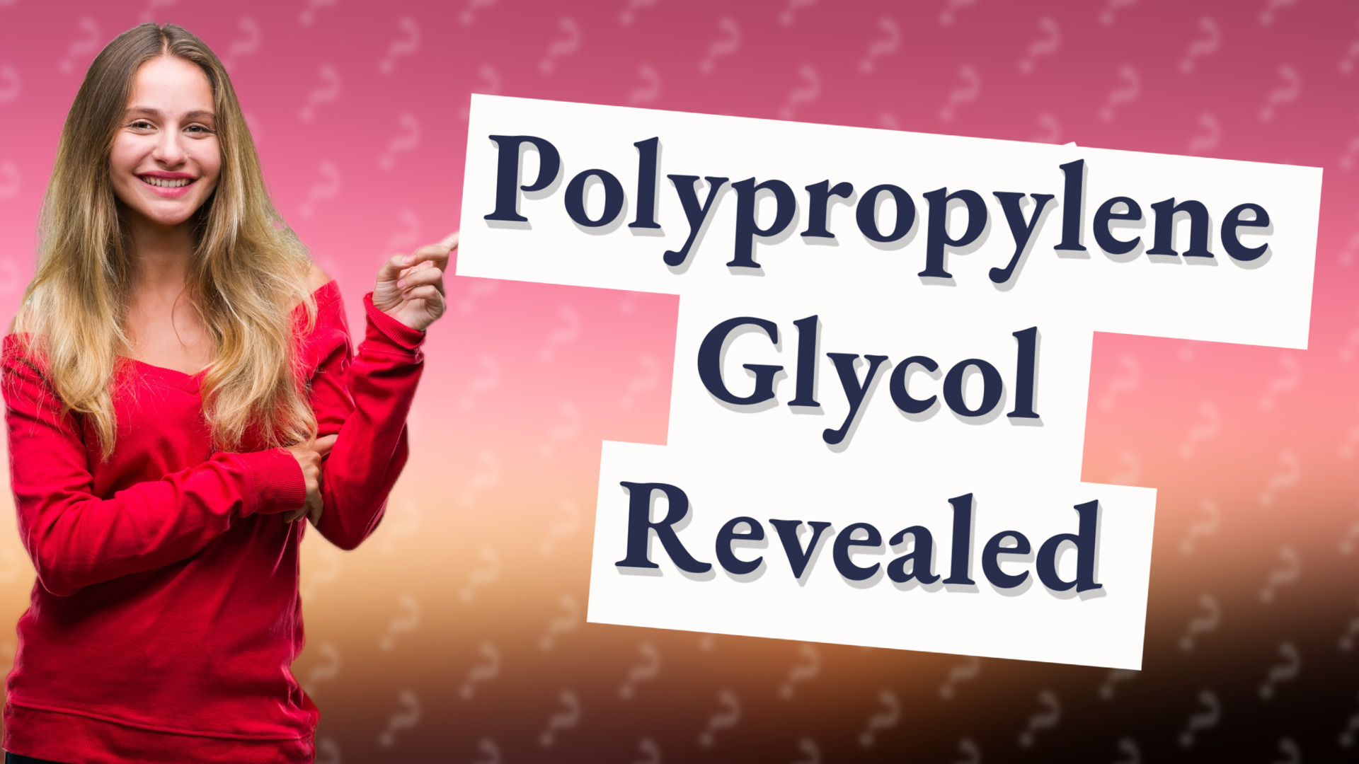 Polypropylene Glycol Revealed