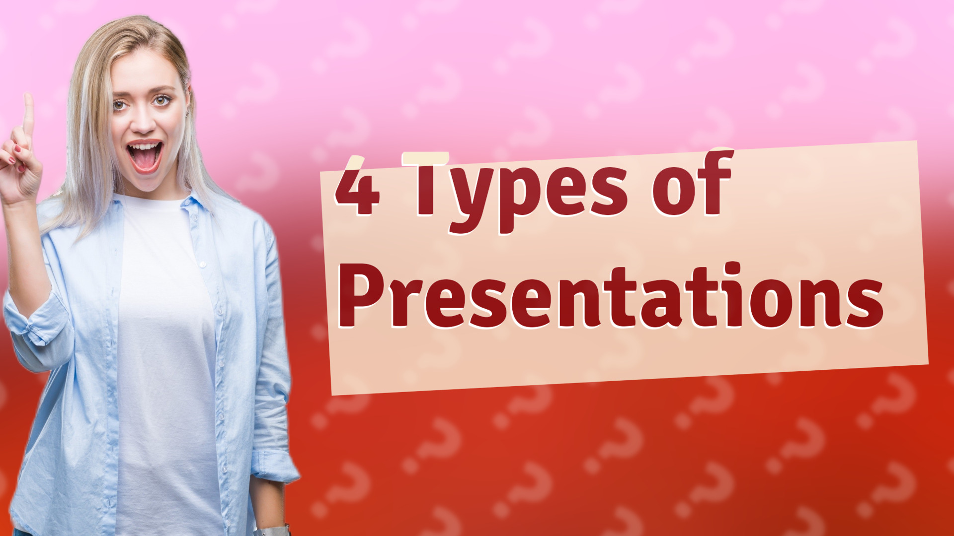 4 Types of Presentations