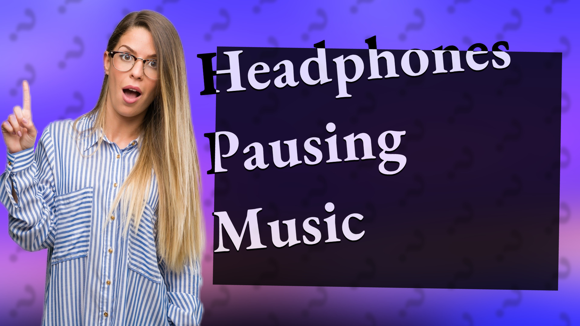 Headphones Pausing Music