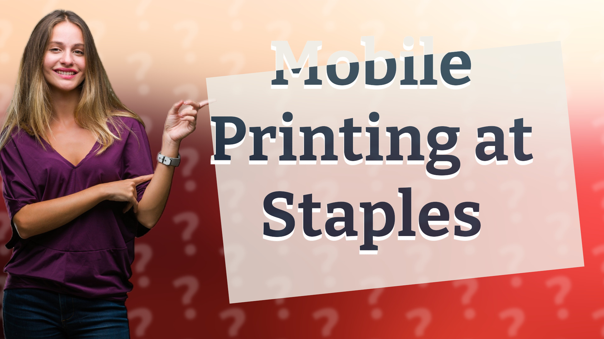 Mobile Printing at Staples