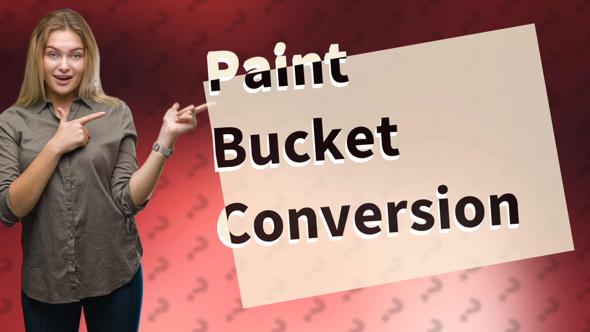 Paint Bucket Conversion