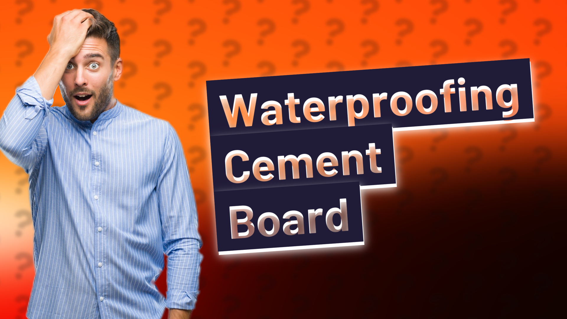 Waterproofing Cement Board