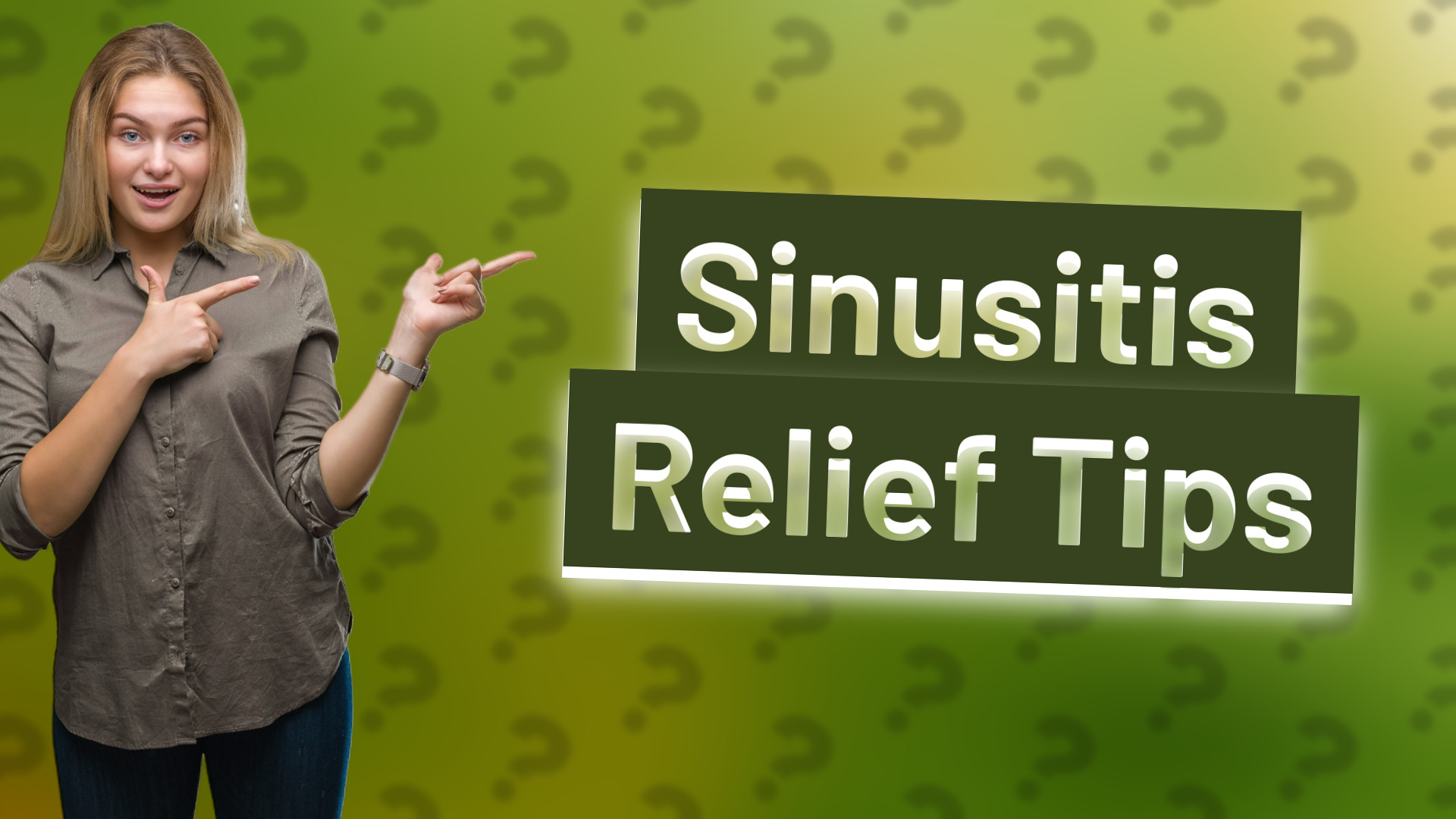 Sinusitis Relief Tips