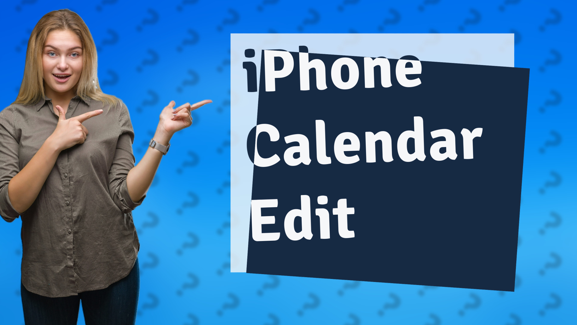 iPhone Calendar Edit
