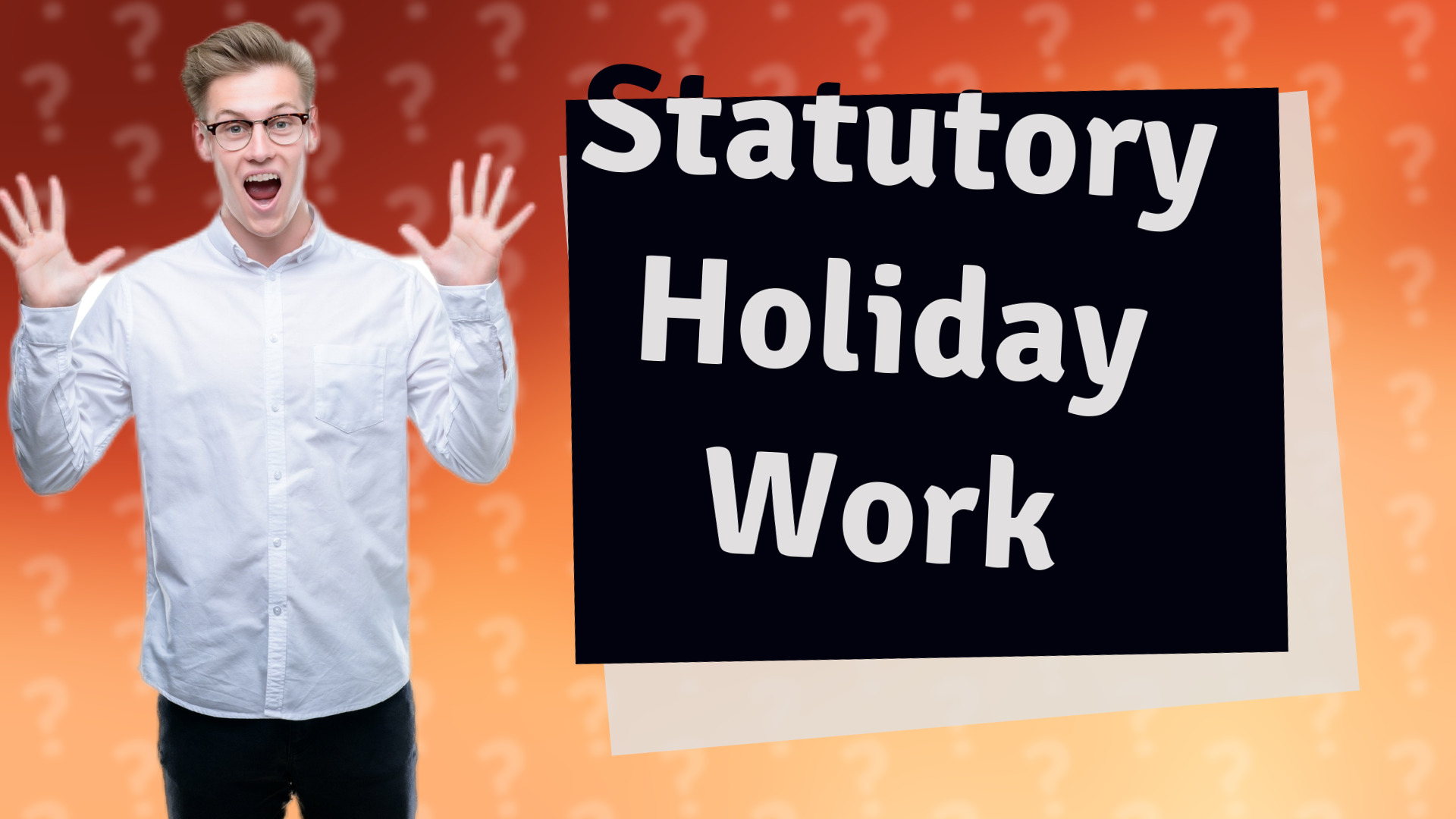 Statutory Holiday Work