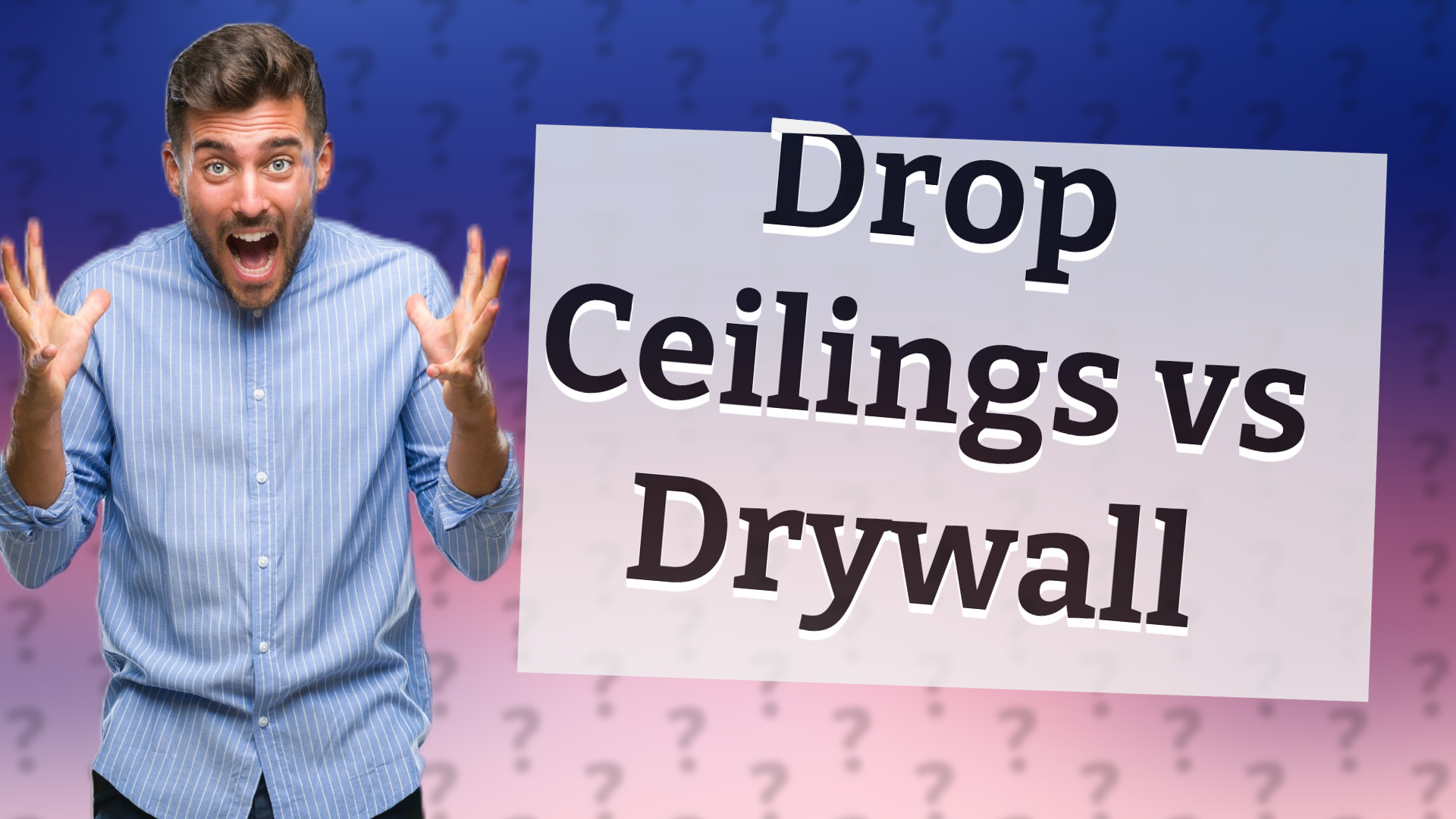 Drop Ceilings vs Drywall