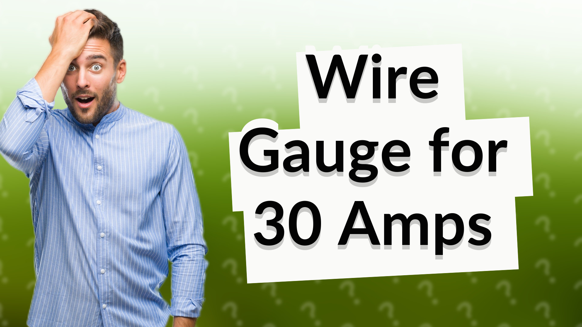 Wire Gauge for 30 Amps