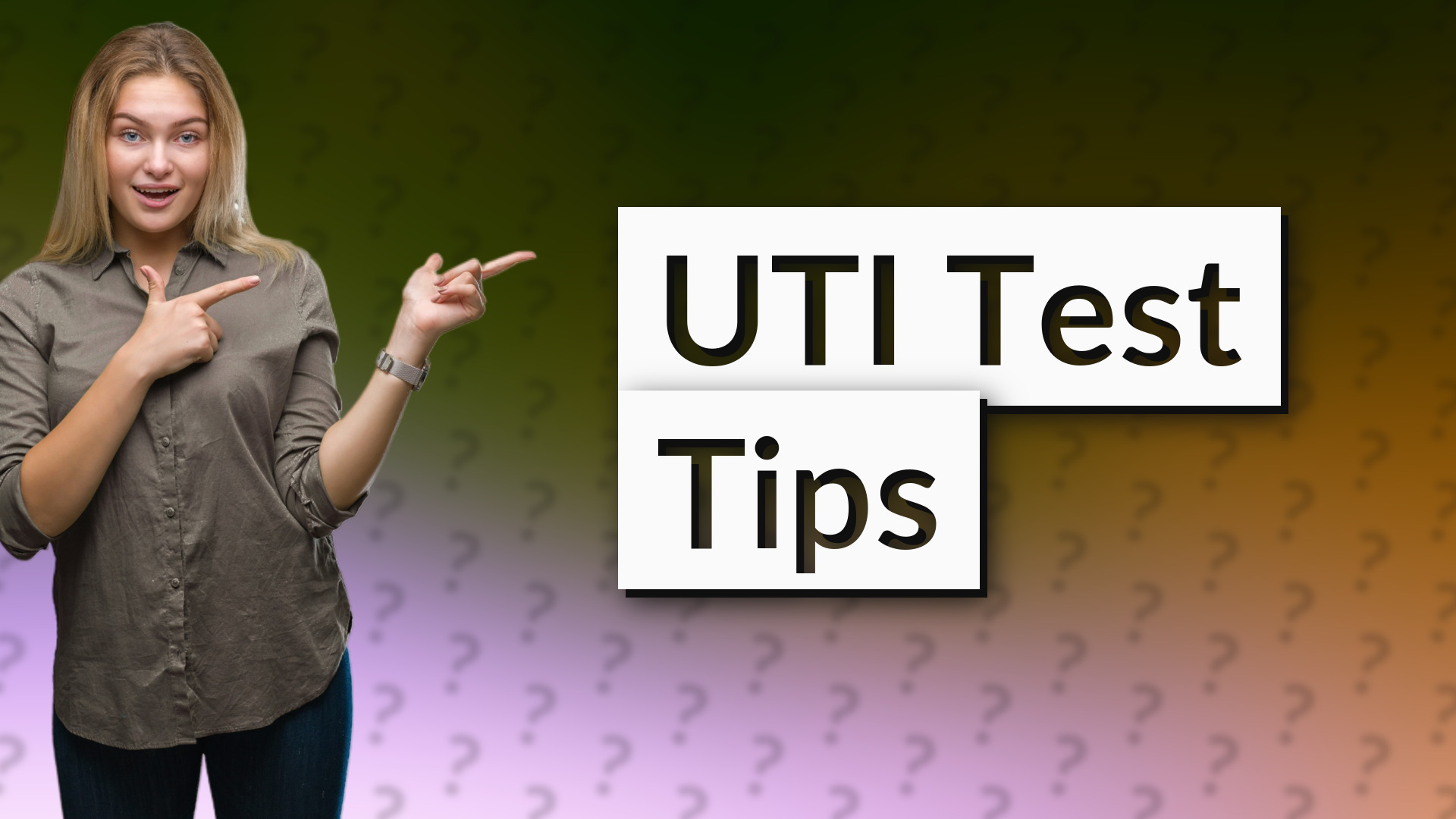 UTI Test Tips