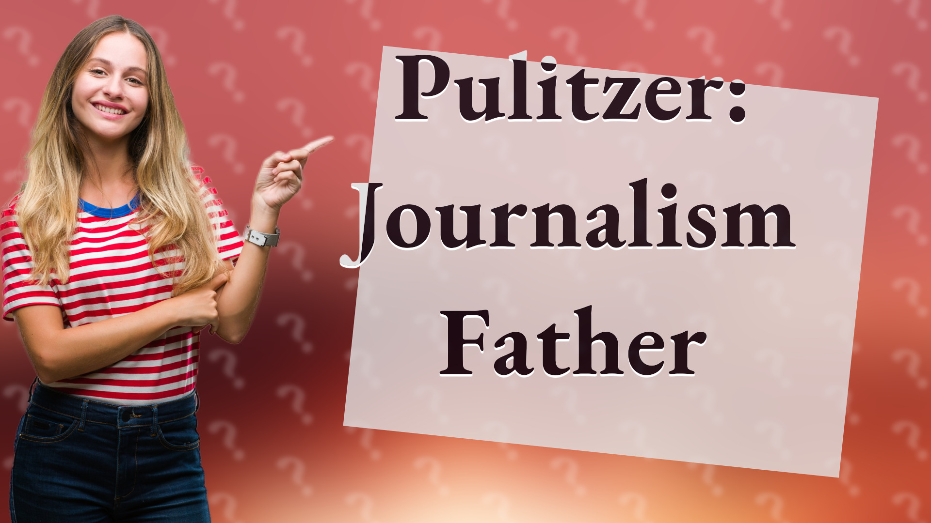 Pulitzer: Journalism Father