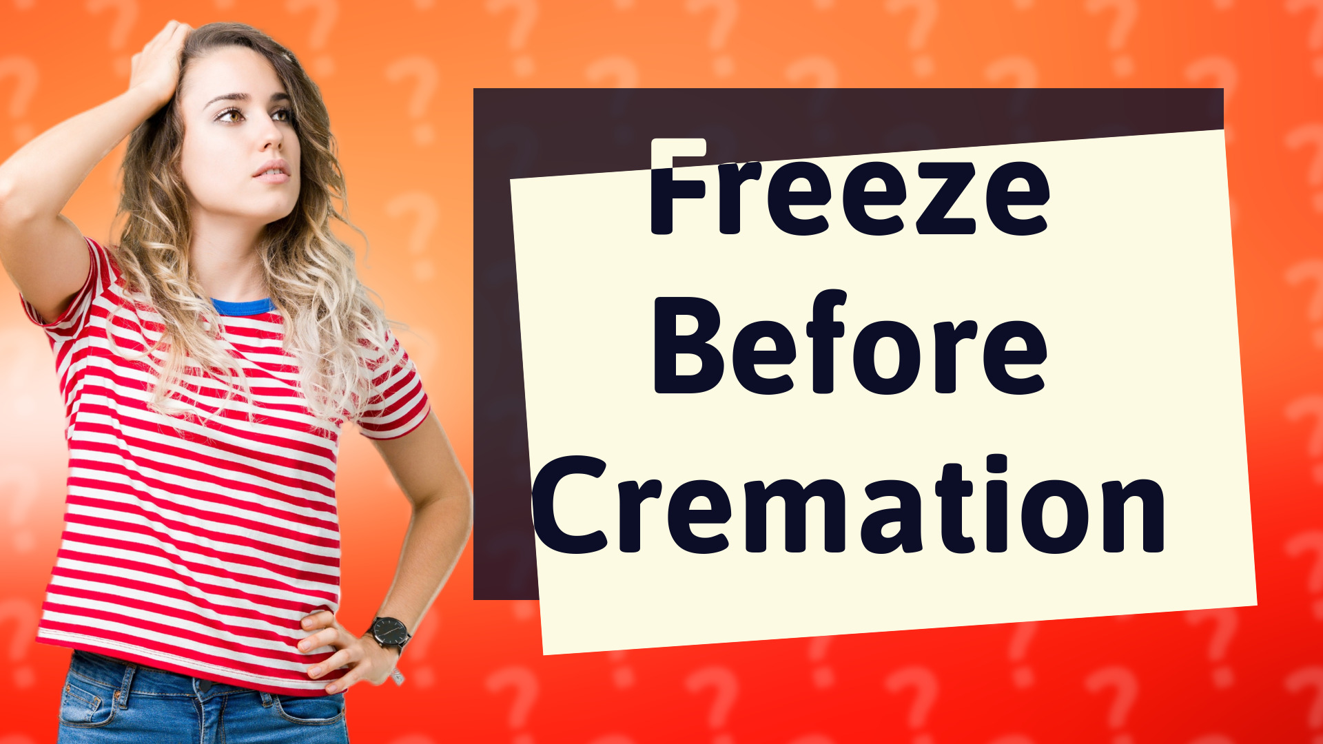 Freeze Before Cremation
