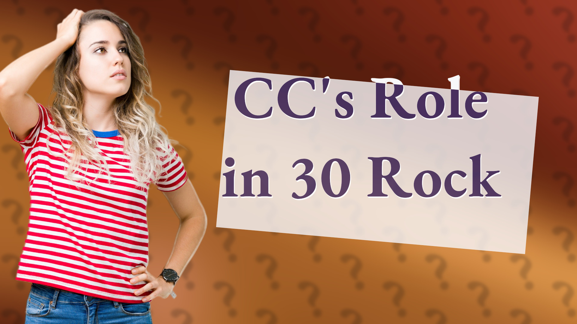 CC's Role in 30 Rock