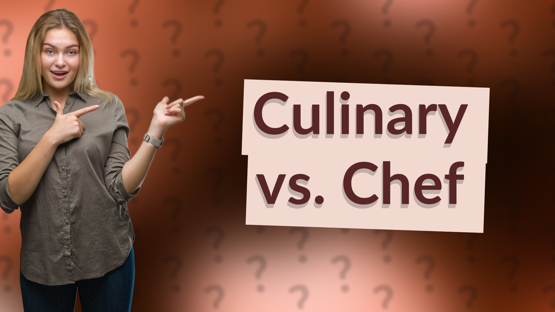 Culinary vs. Chef