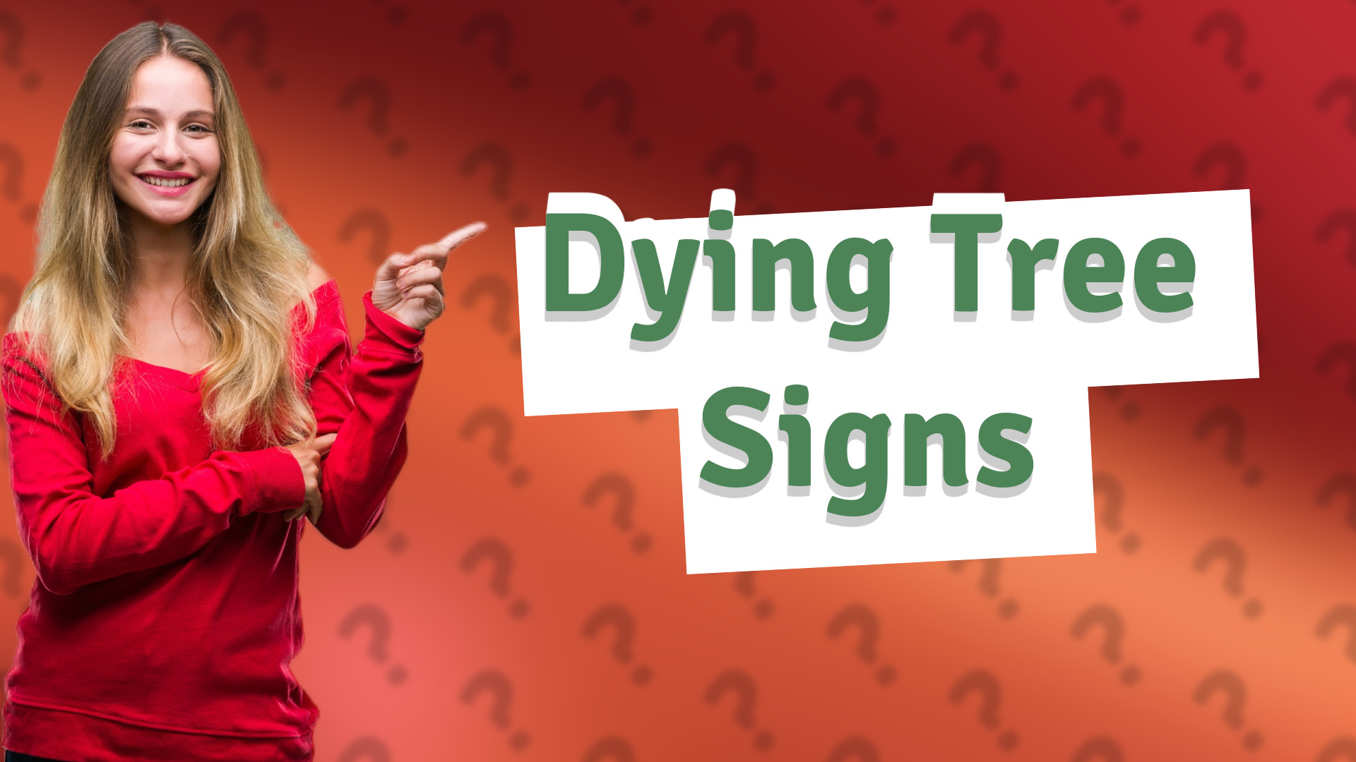 Dying Tree Signs