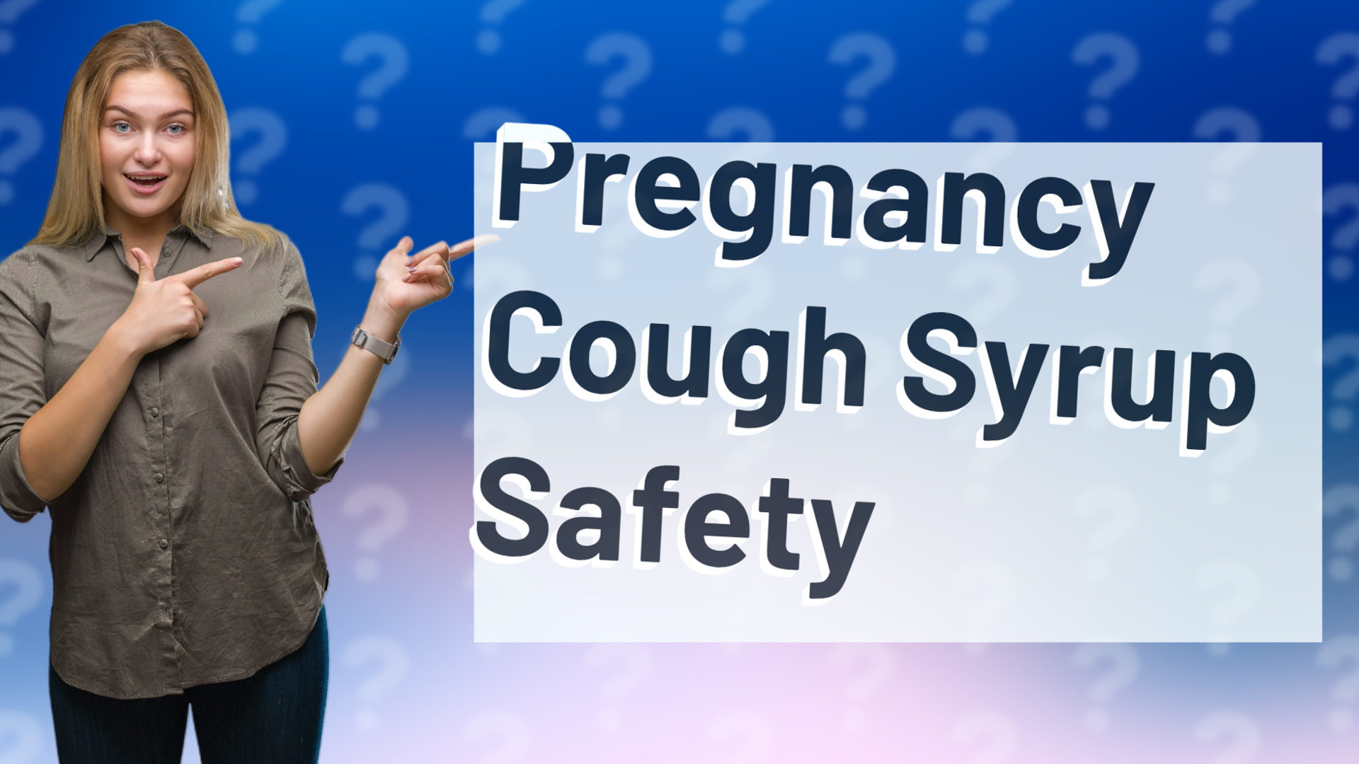 Pregnancy Cough Syrup Safety