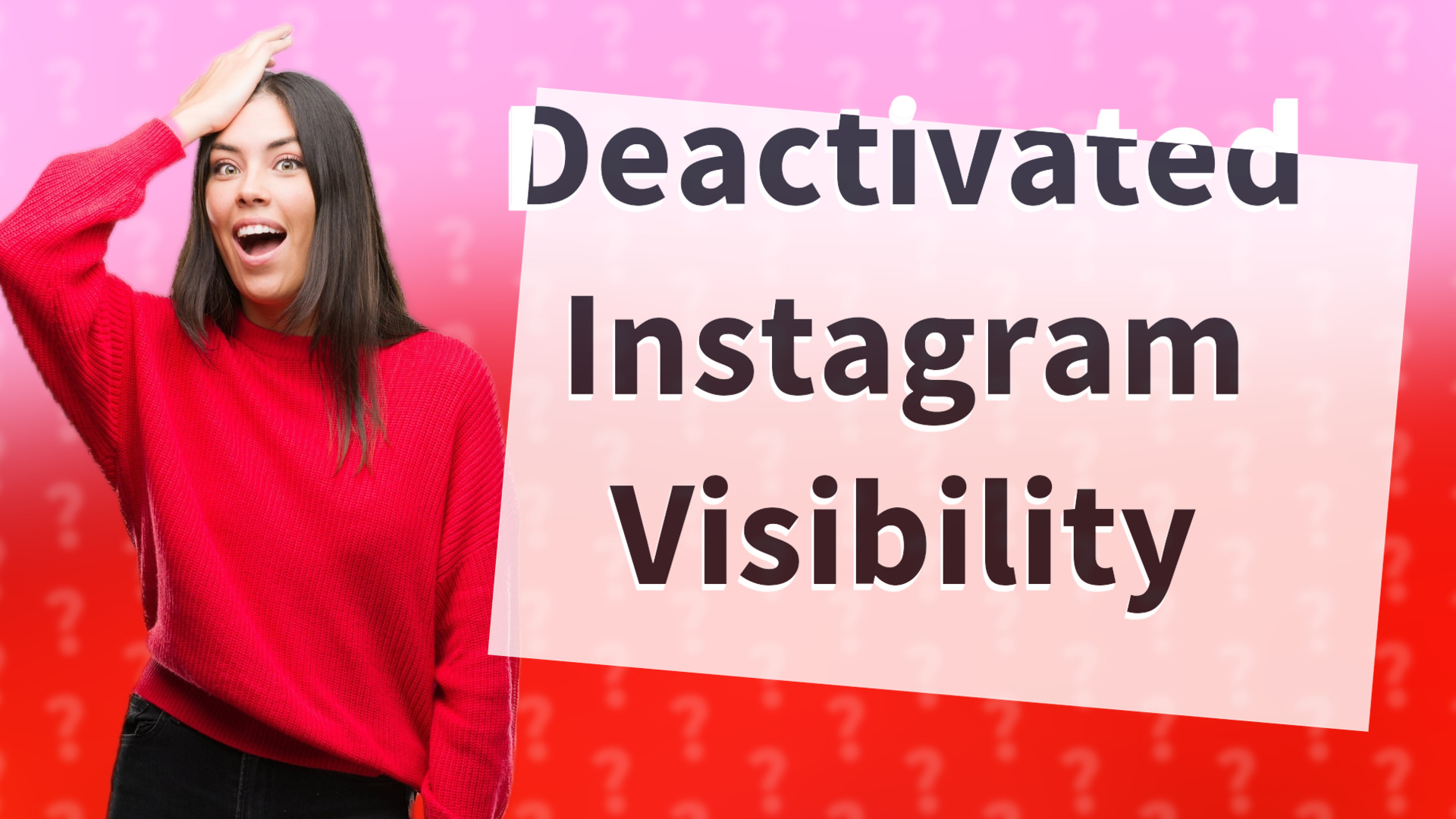 Deactivated Instagram Visibility