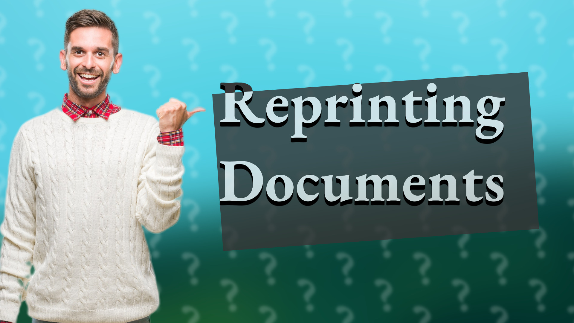 Reprinting Documents