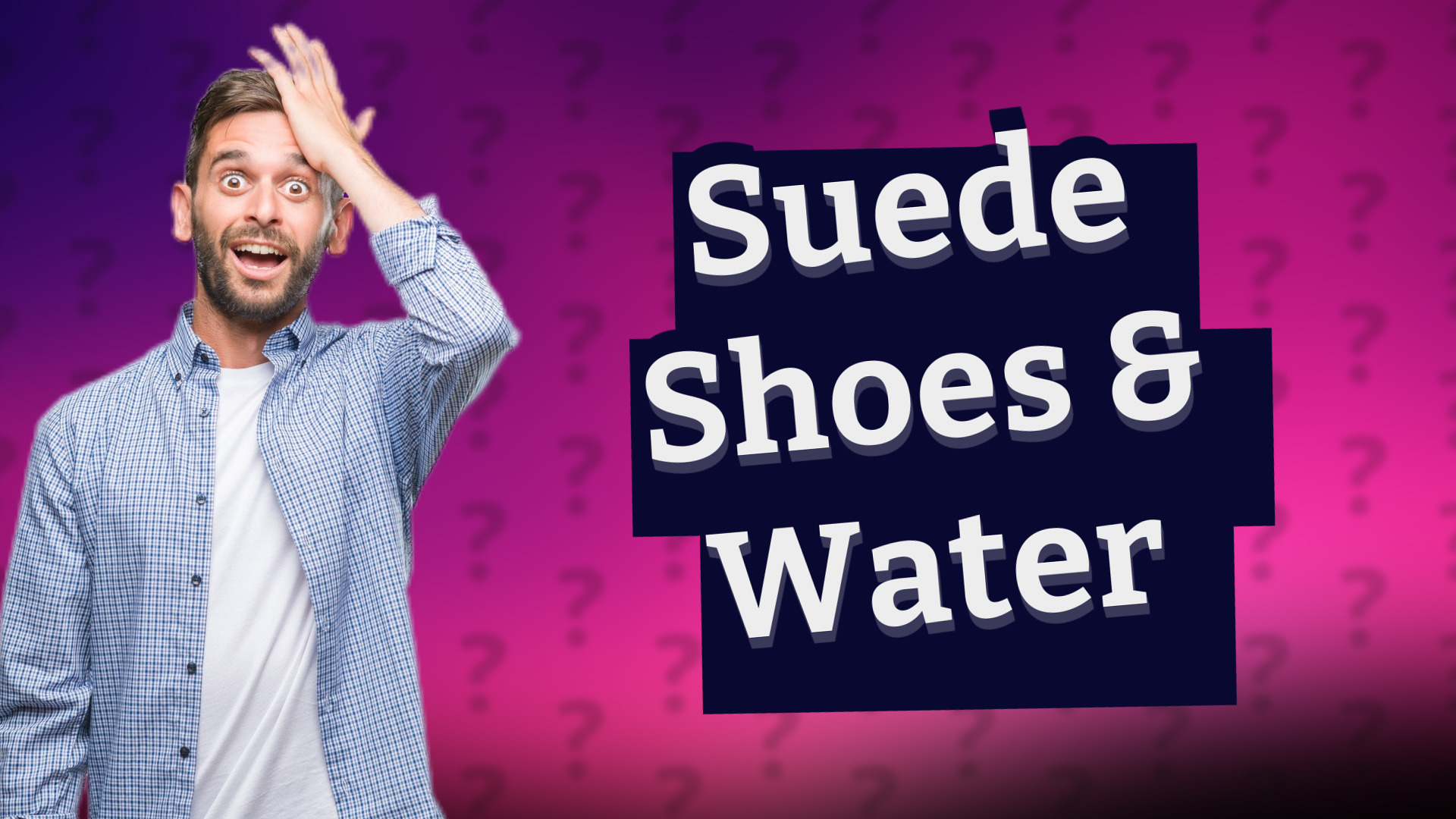 Suede Shoes & Water