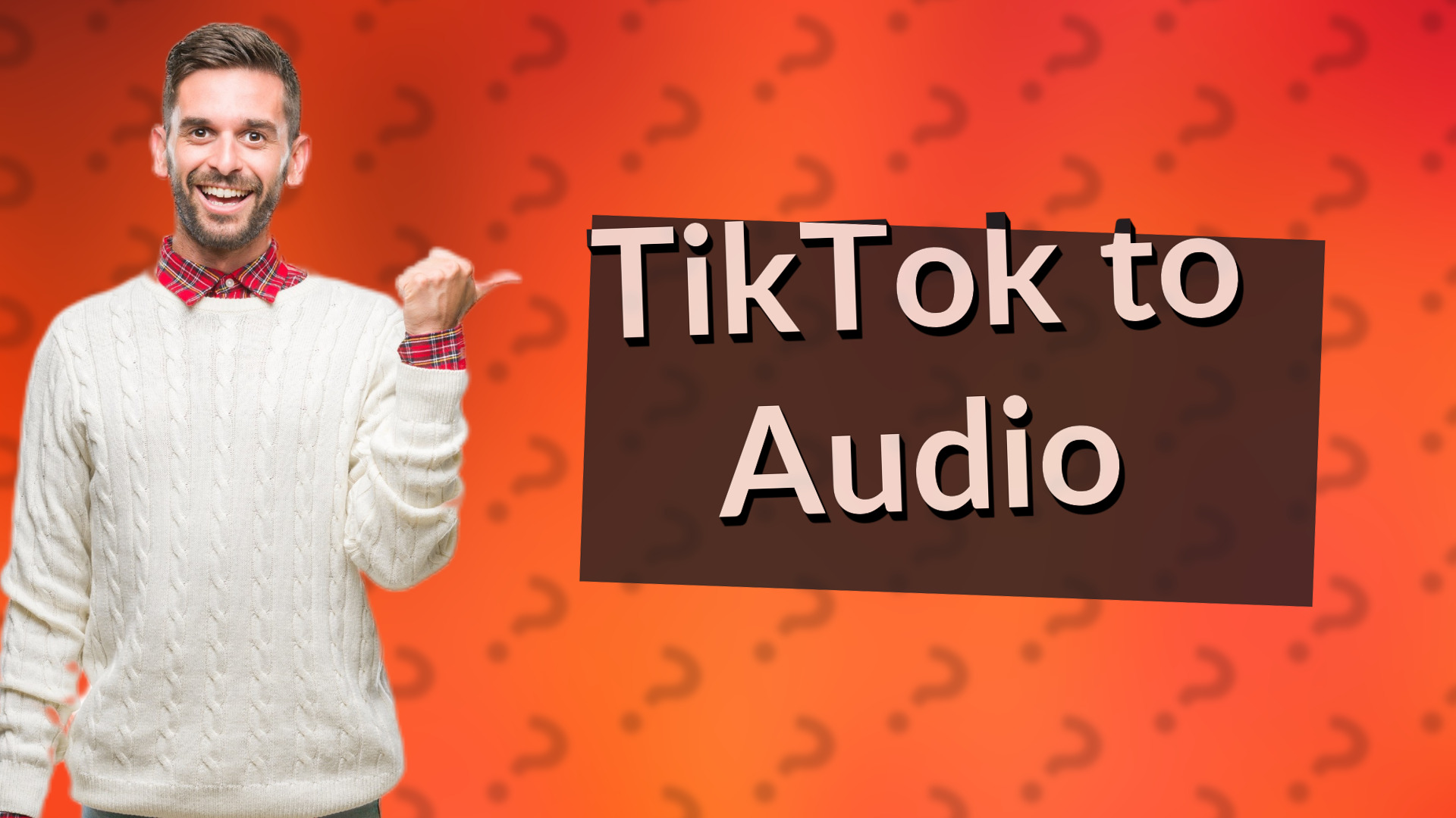 TikTok to Audio