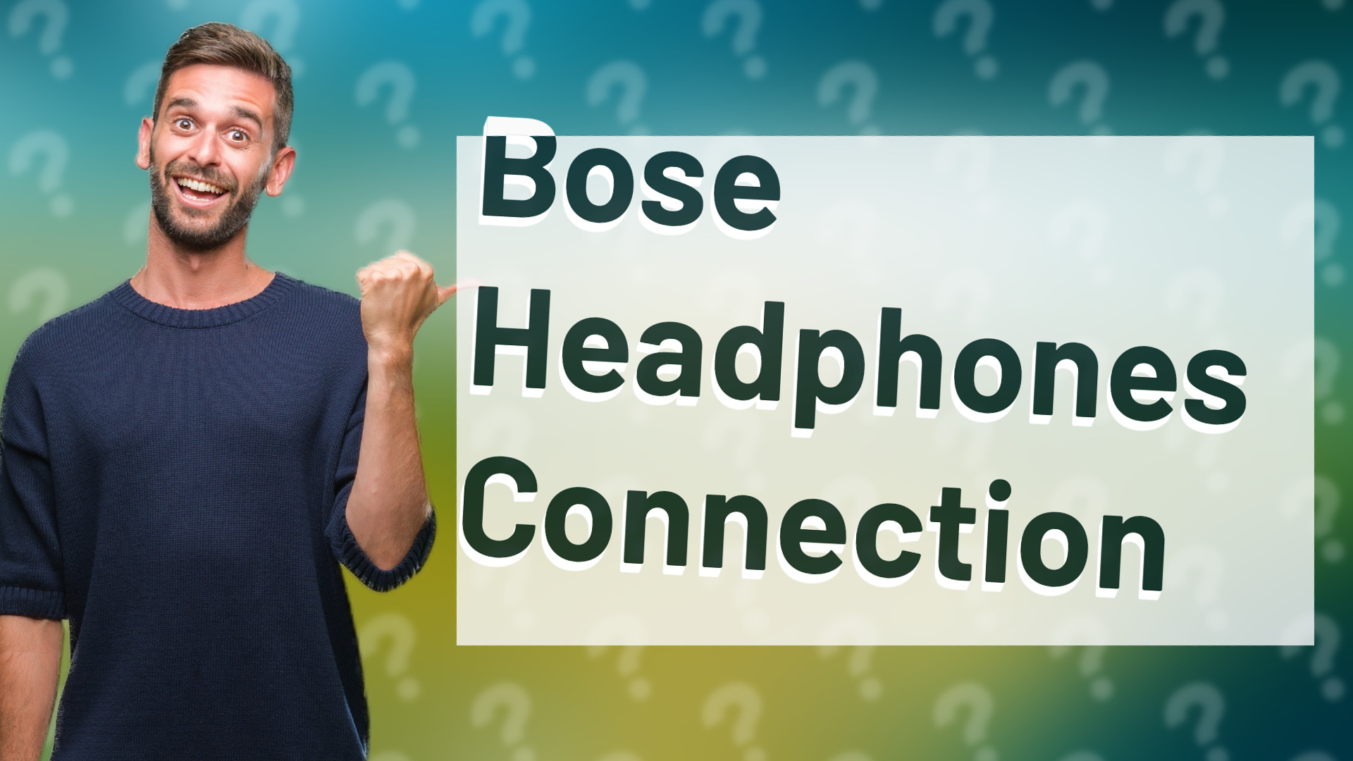 Bose Headphones Connection