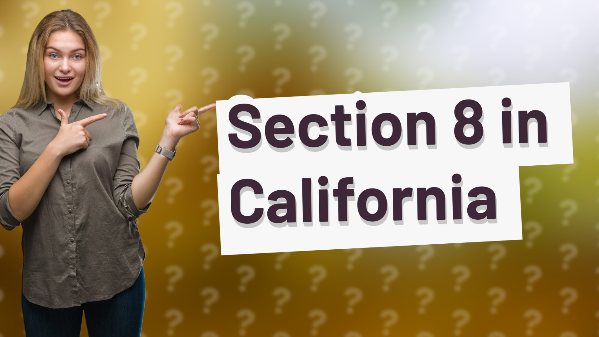 Section 8 in California