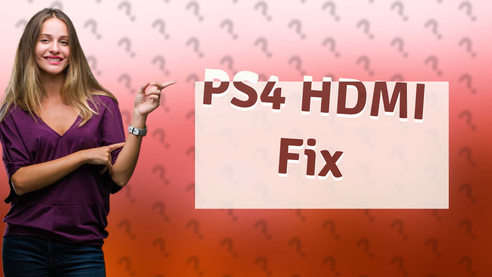 PS4 HDMI Fix