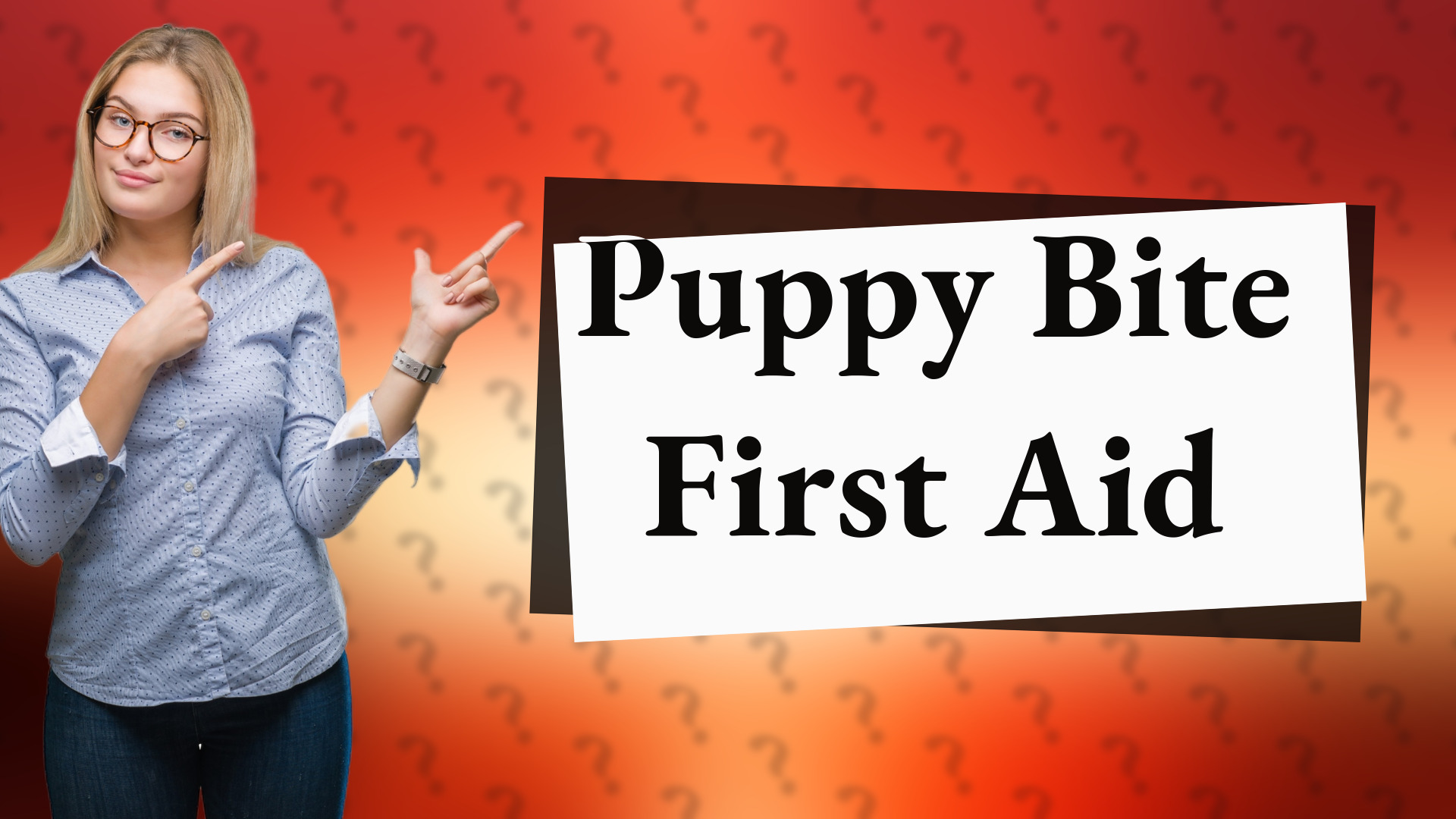 Puppy Bite First Aid