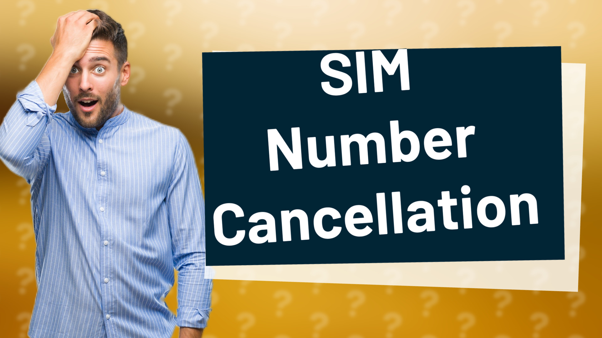 SIM Number Cancellation