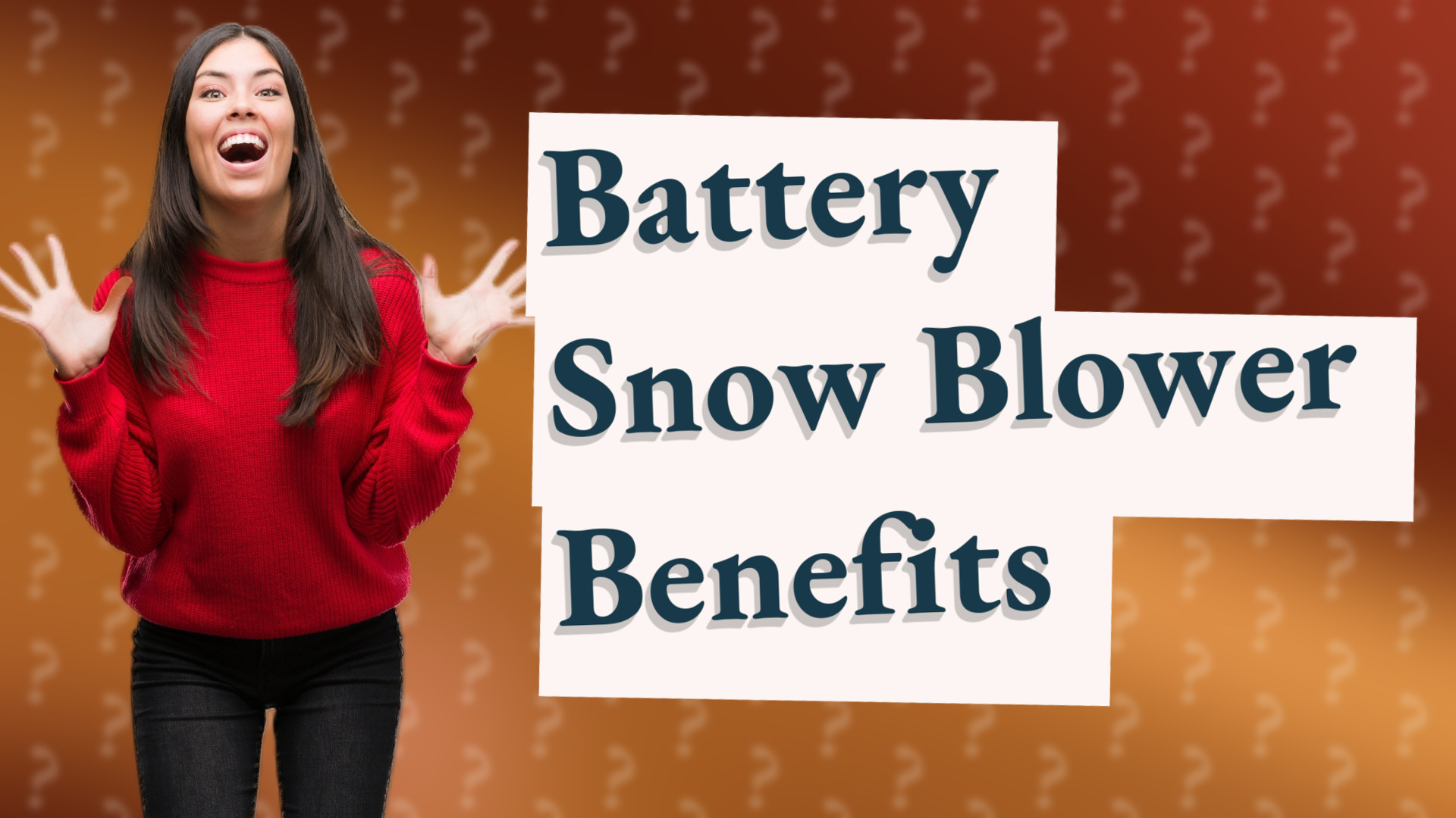 Battery Snow Blower Benefits