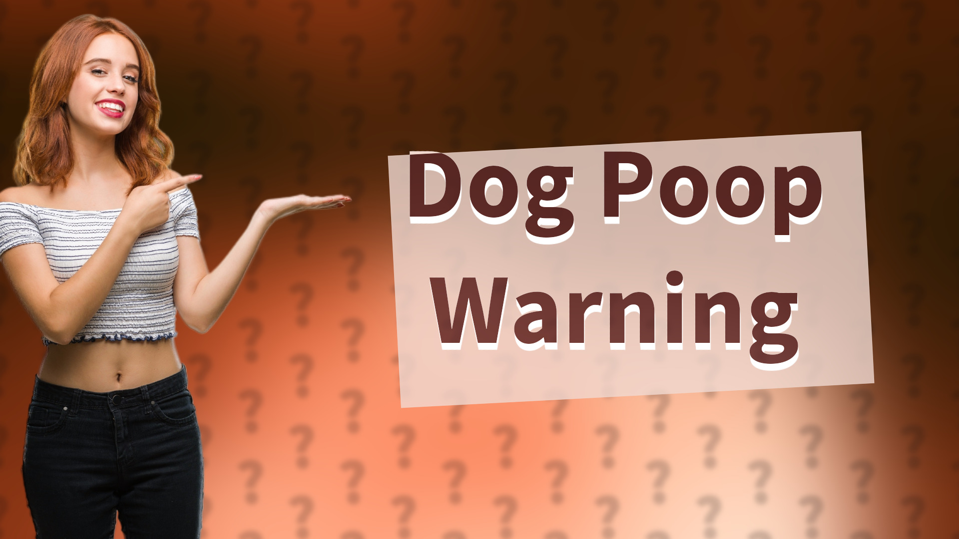 Dog Poop Warning