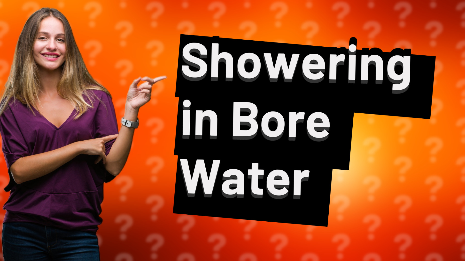 Showering in Bore Water
