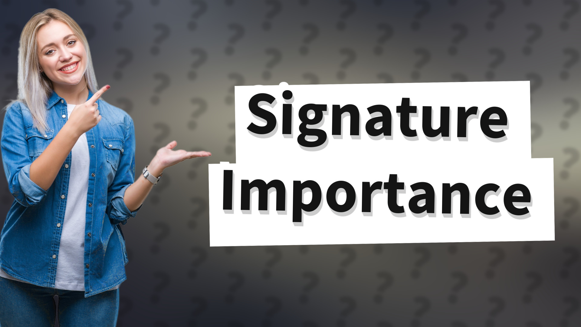 Signature Importance