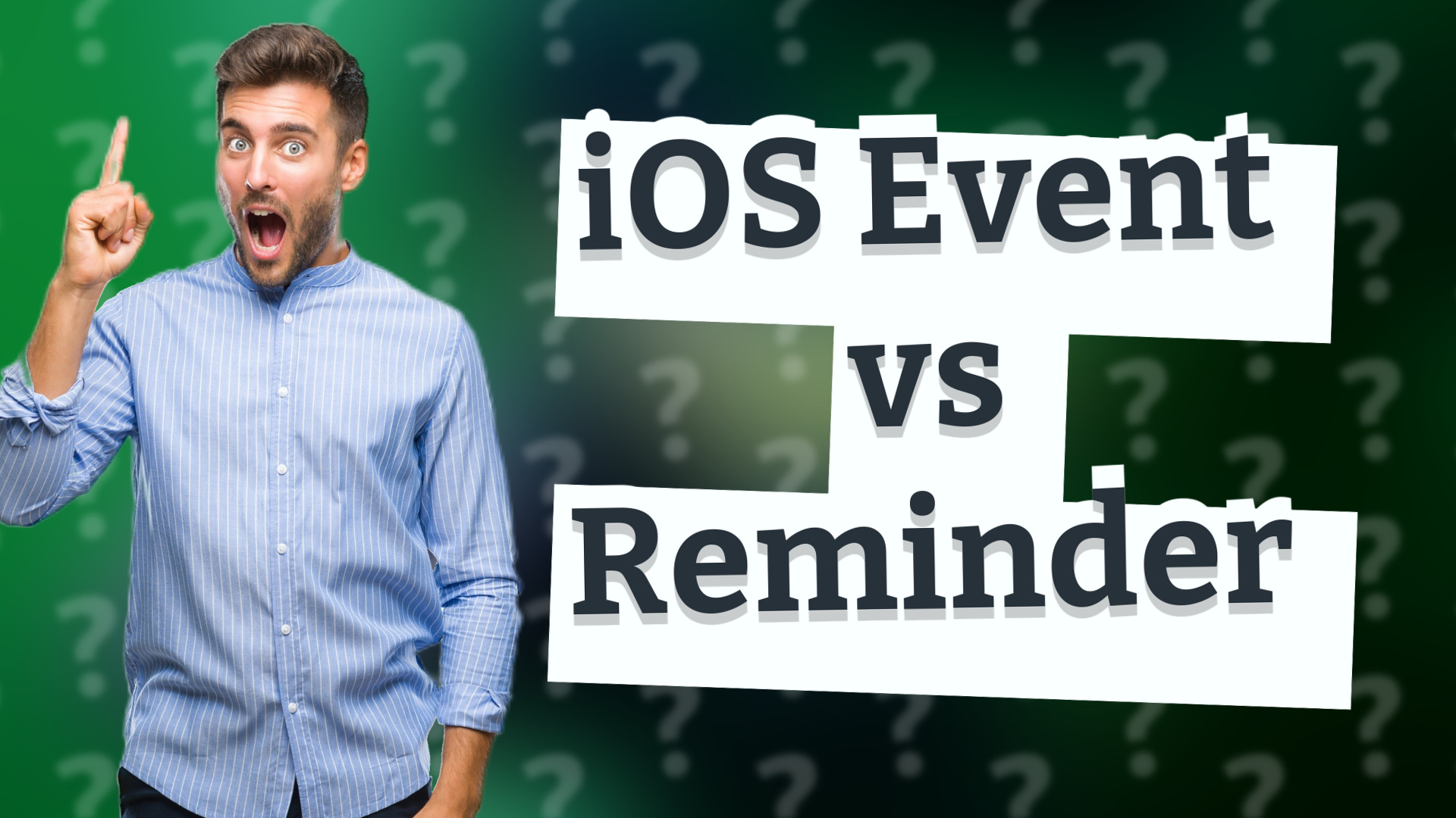 iOS Event vs Reminder