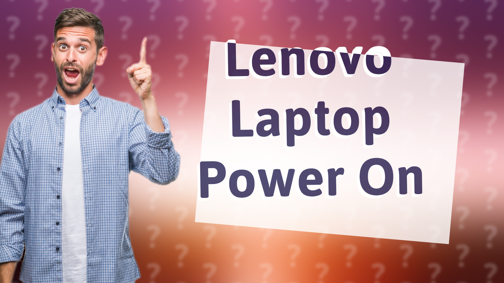 Lenovo Laptop Power On