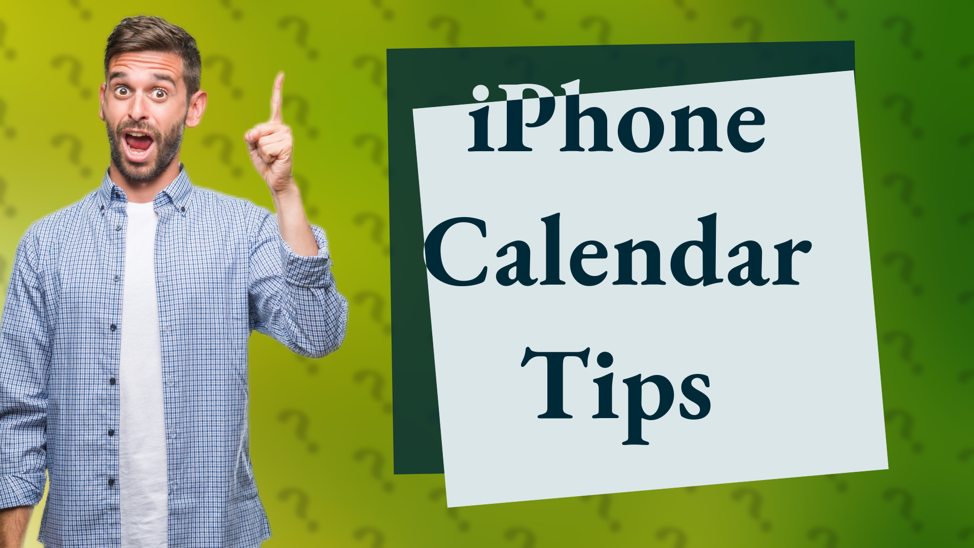 iPhone Calendar Tips