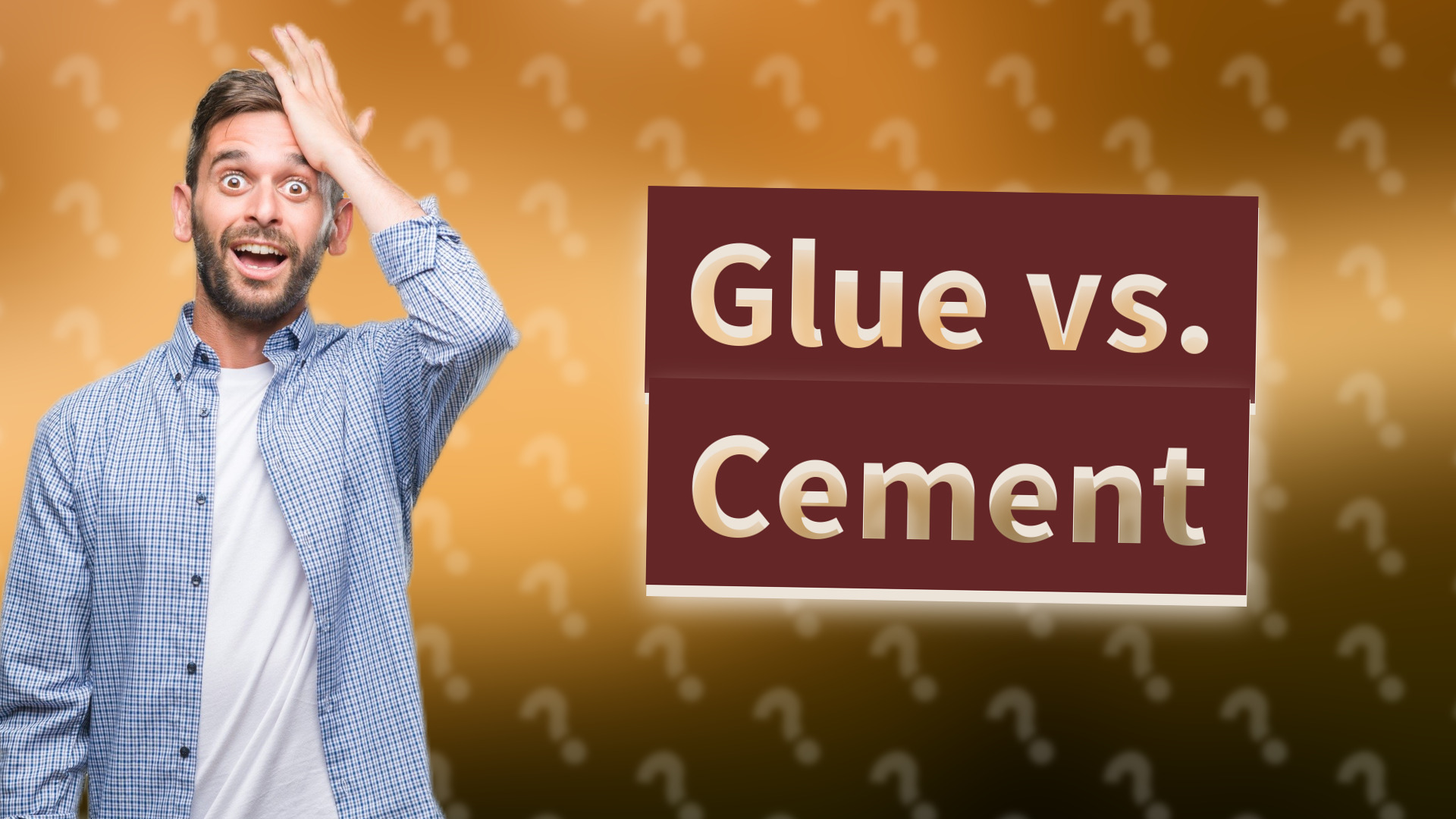 Glue vs. Cement