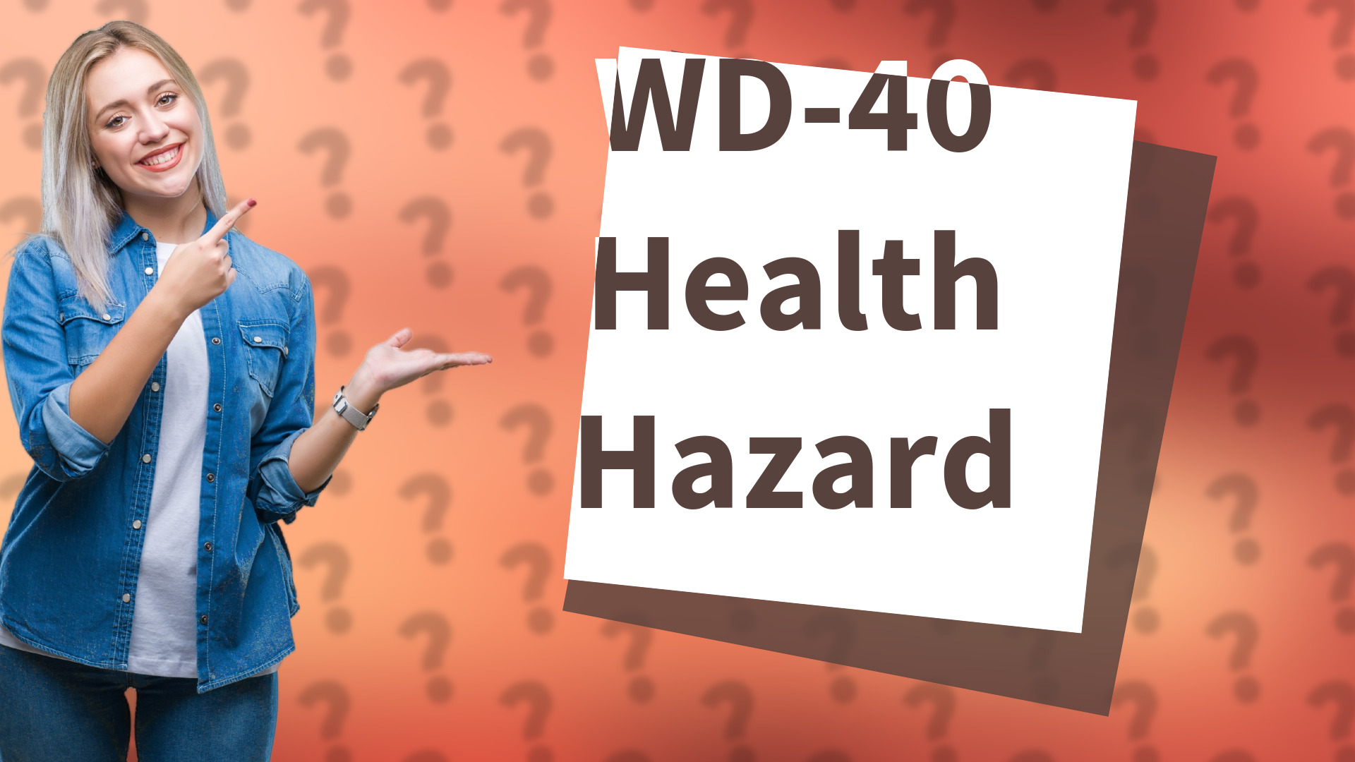 WD-40 Health Hazard