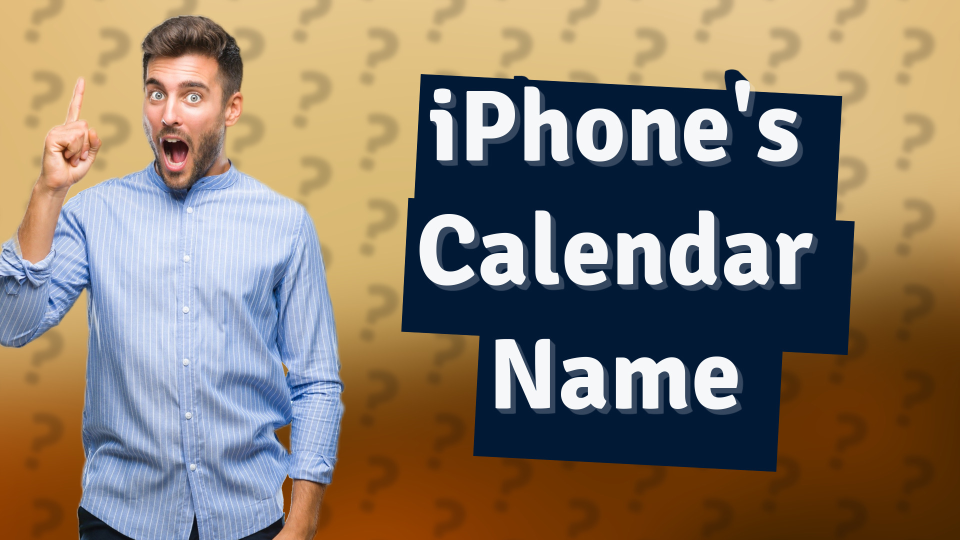 iPhone's Calendar Name