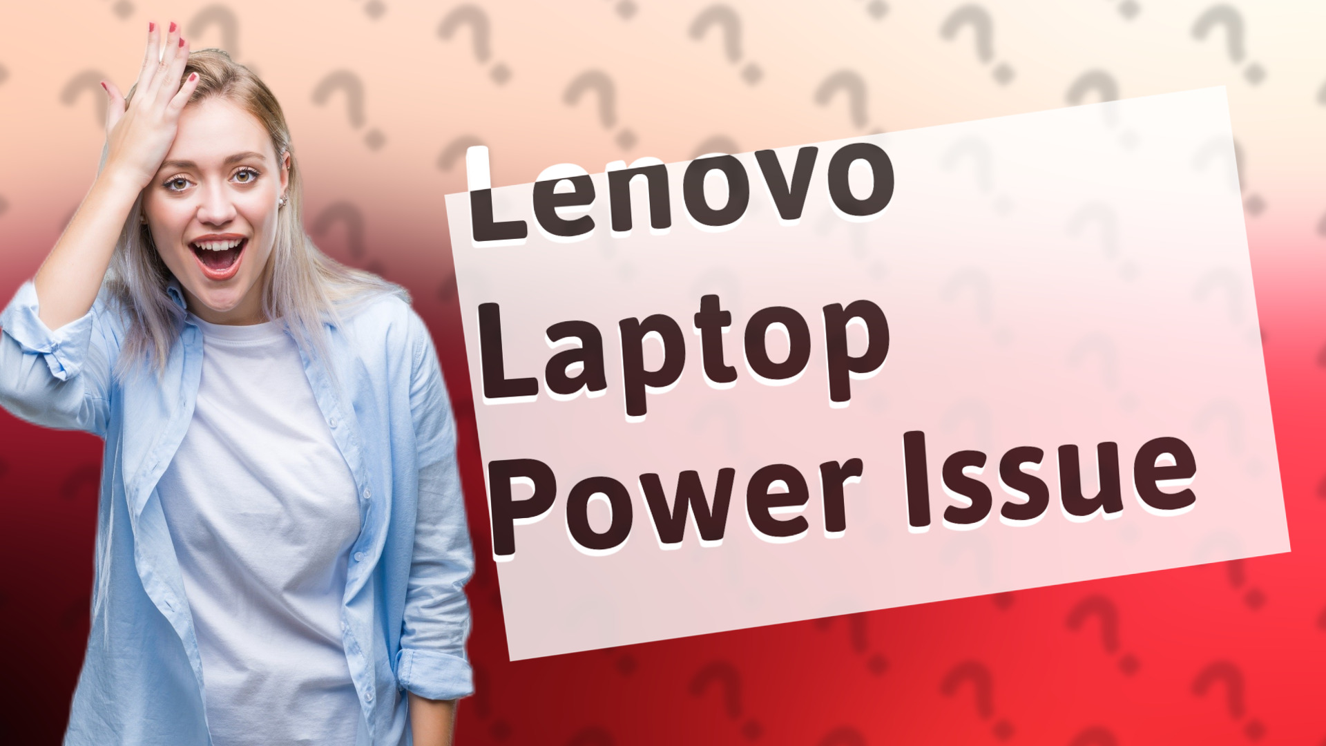 Lenovo Laptop Power Issue