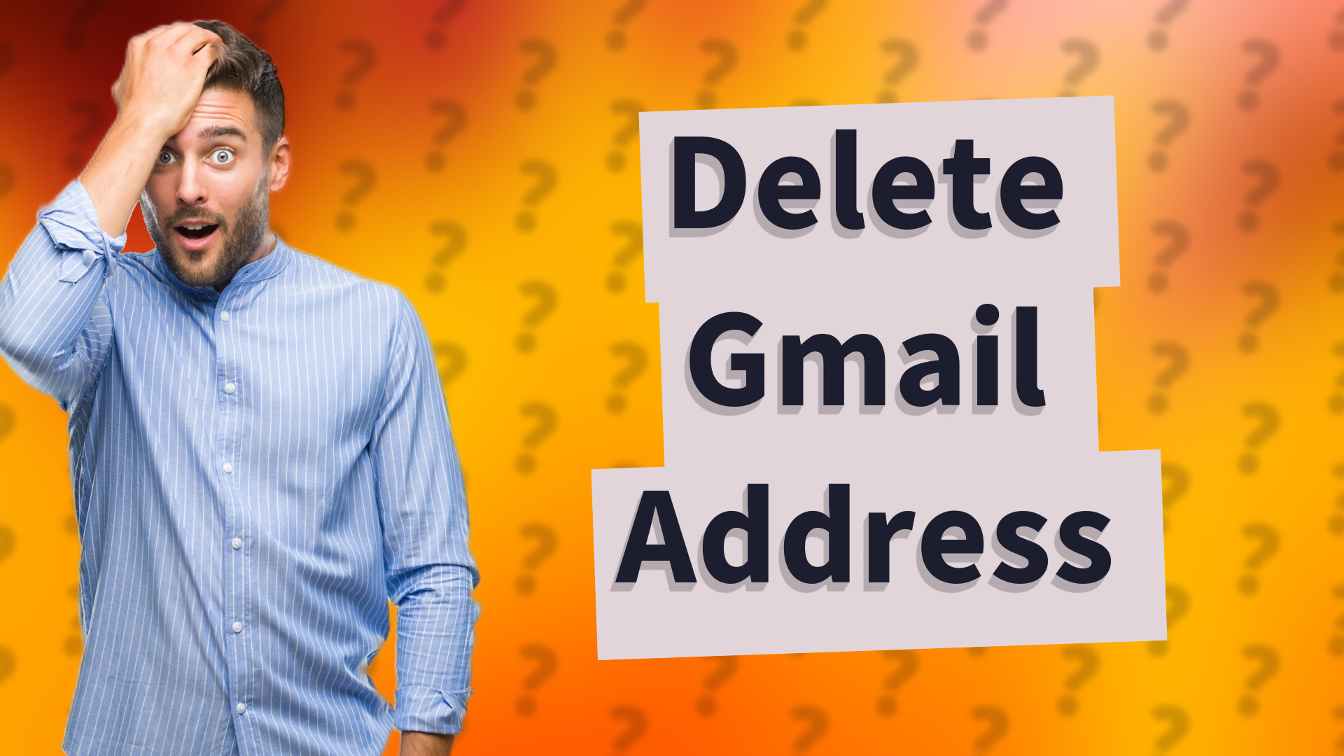 Delete Gmail Address
