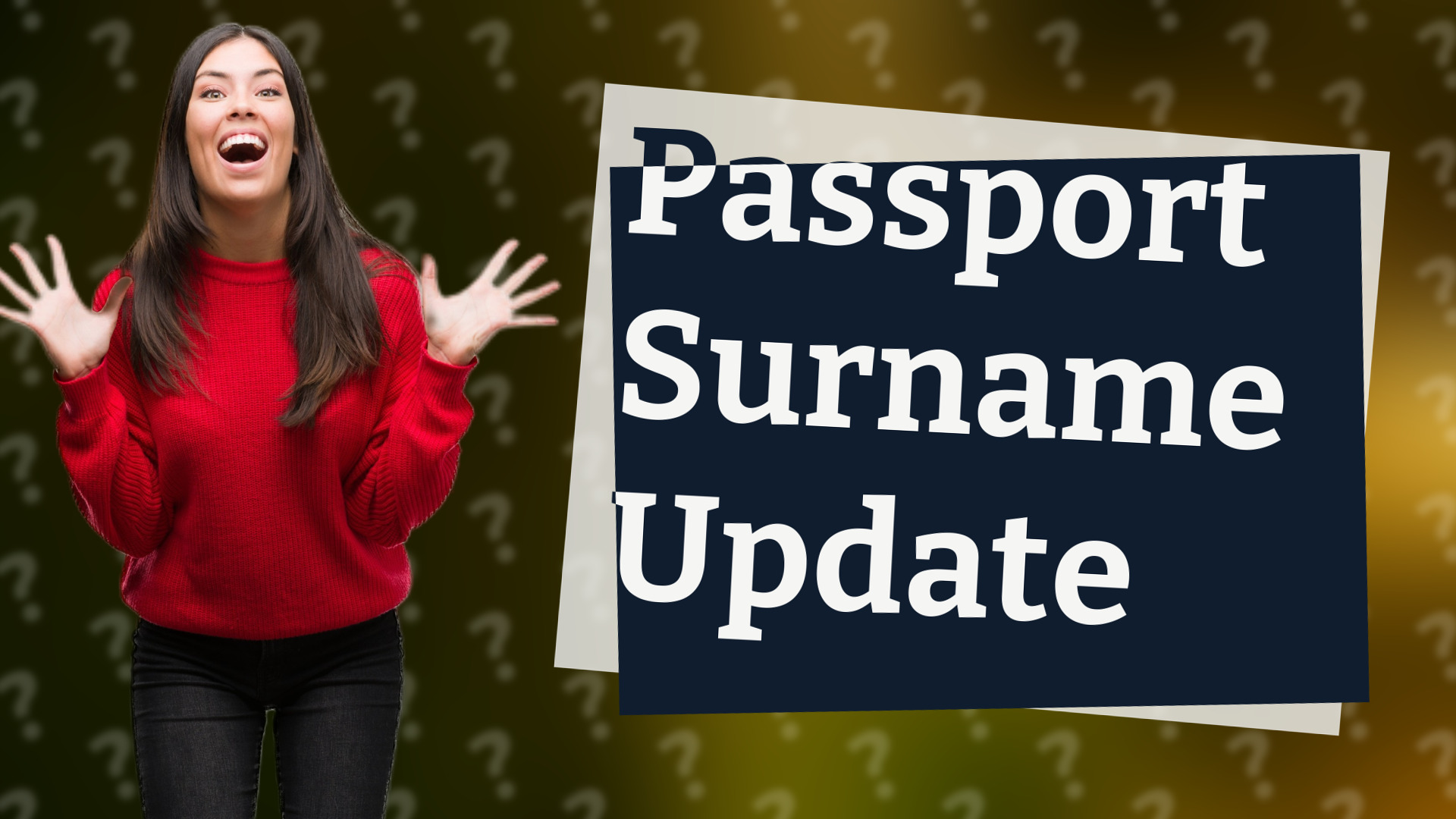 Passport Surname Update