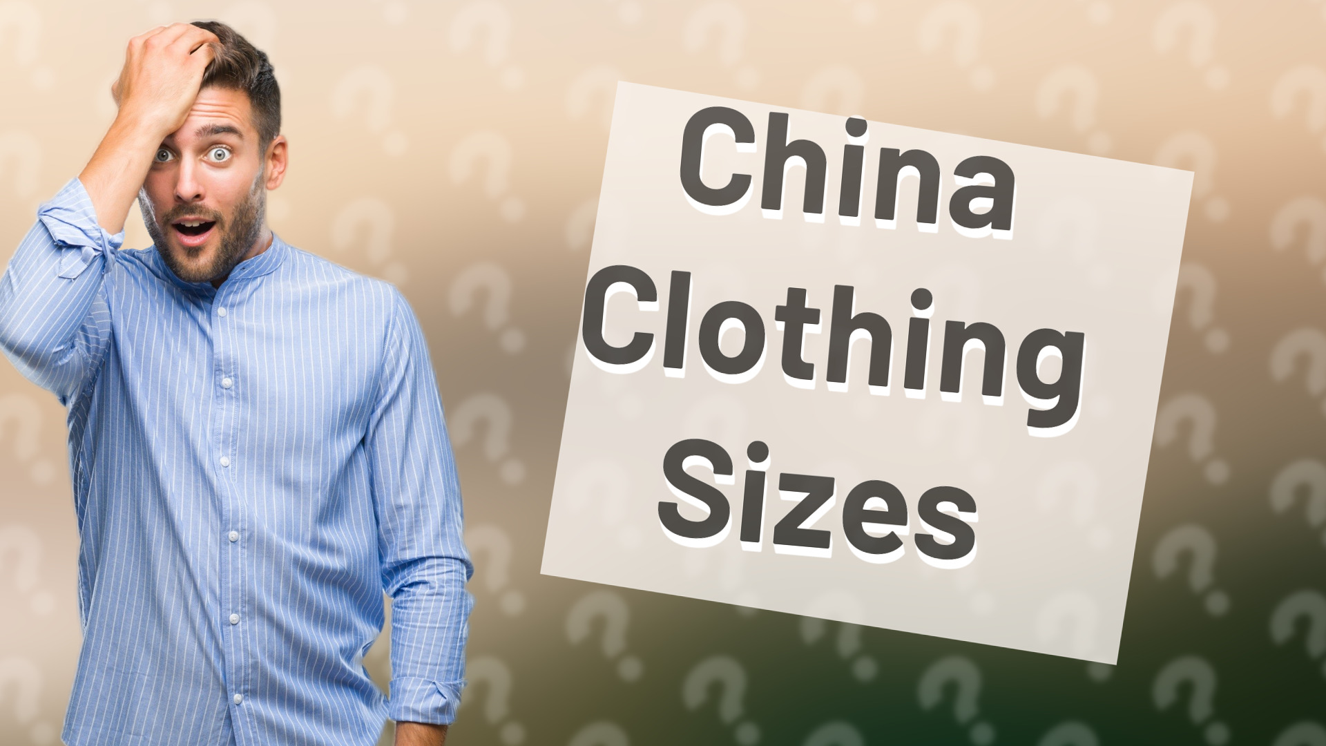 China Clothing Sizes