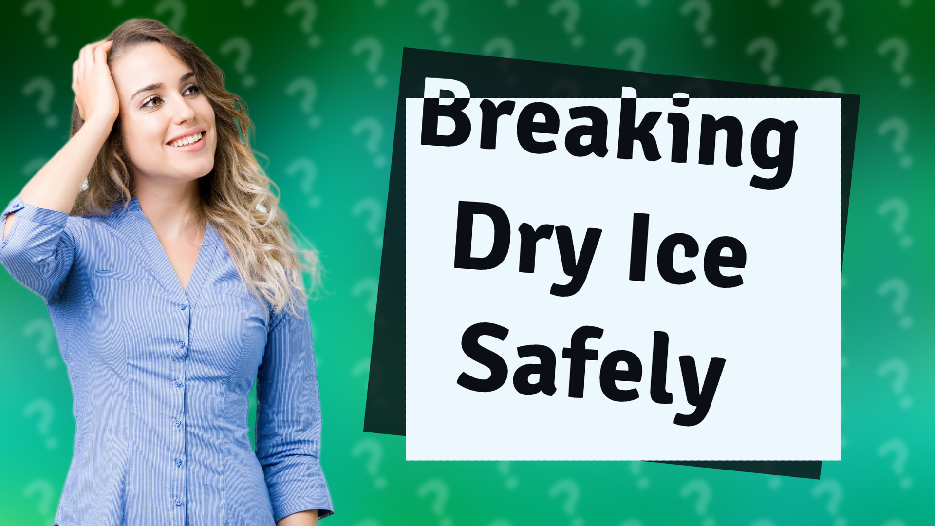 Breaking Dry Ice Safely