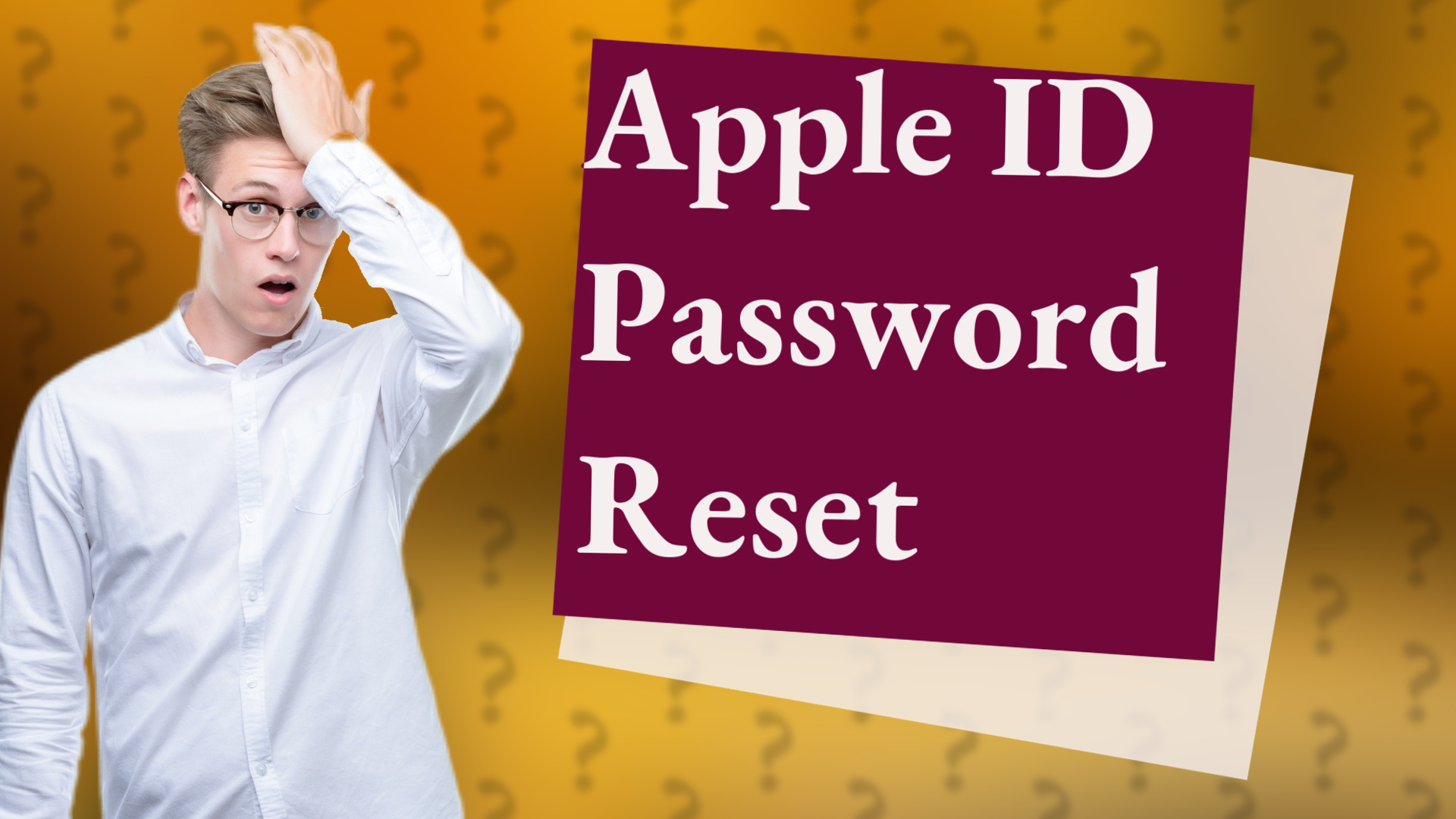 Apple ID Password Reset