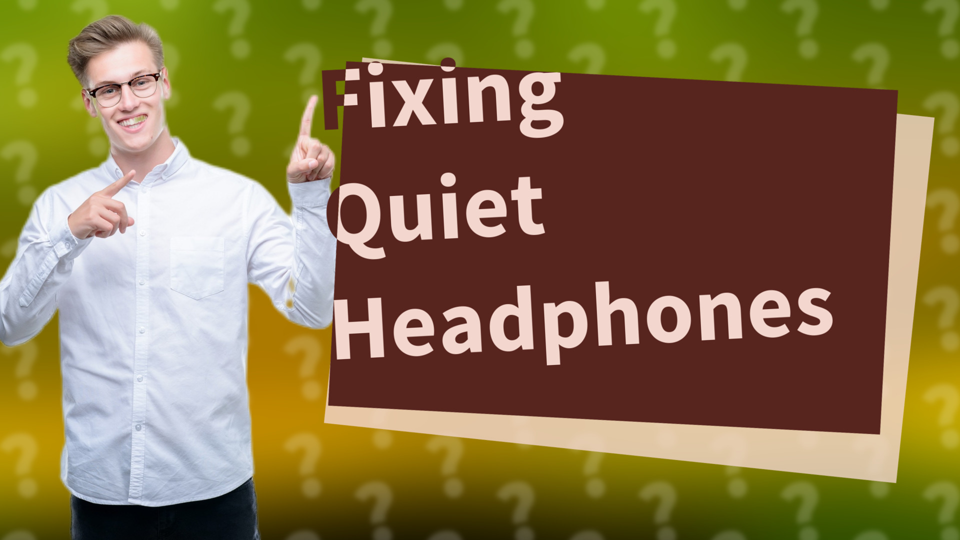 Fixing Quiet Headphones