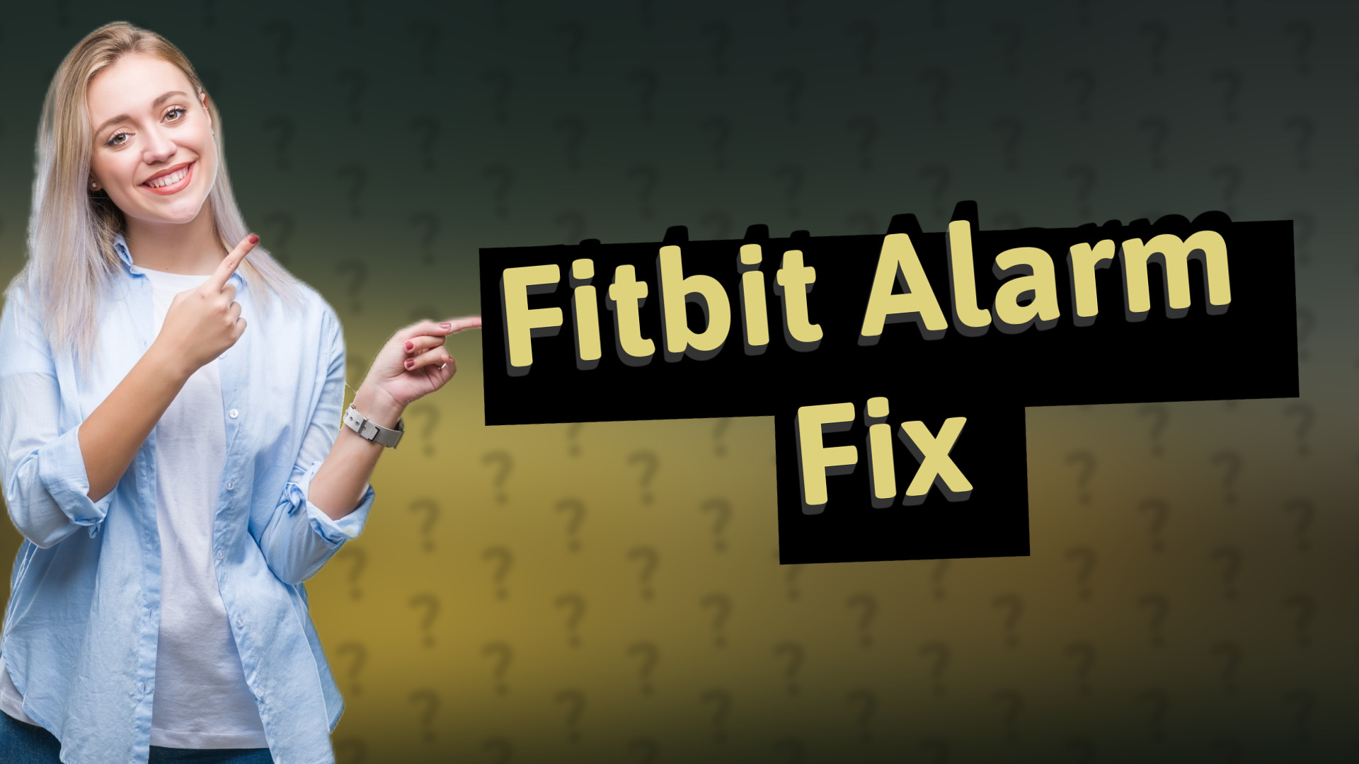 Fitbit Alarm Fix
