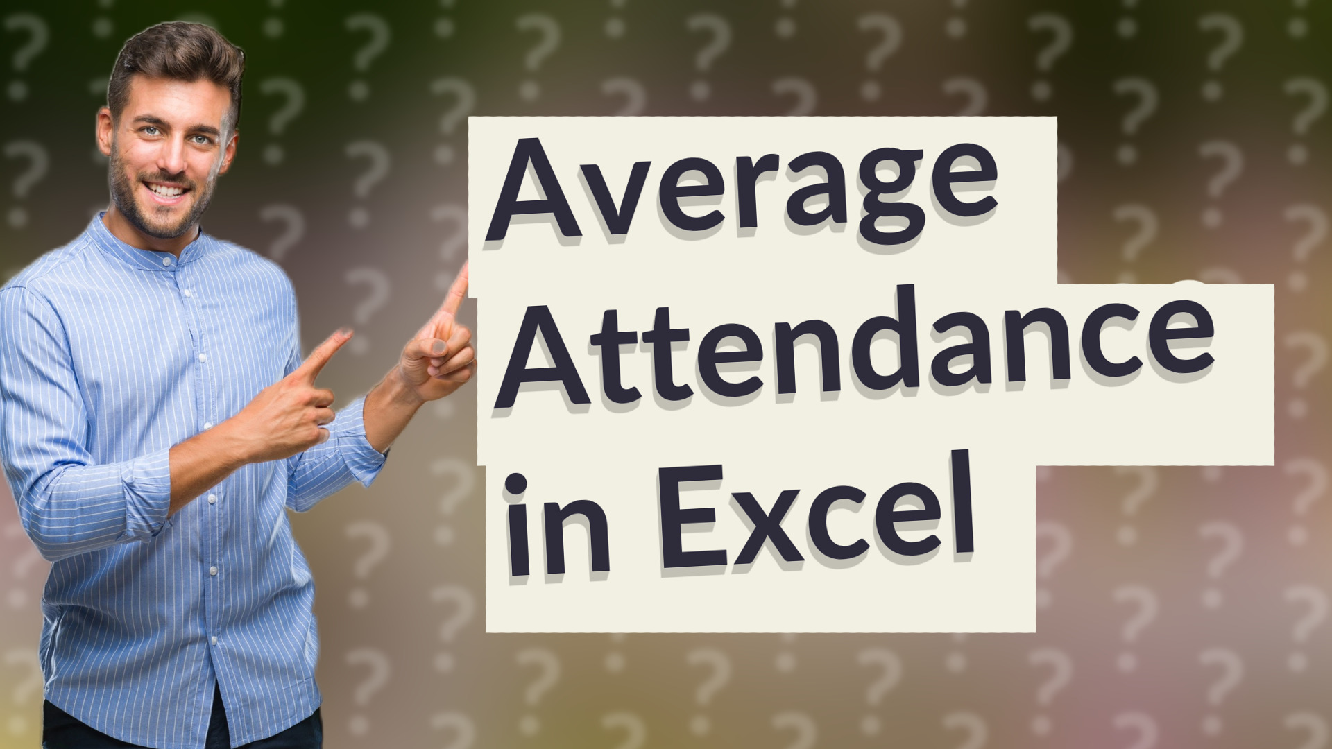 Average Attendance in Excel