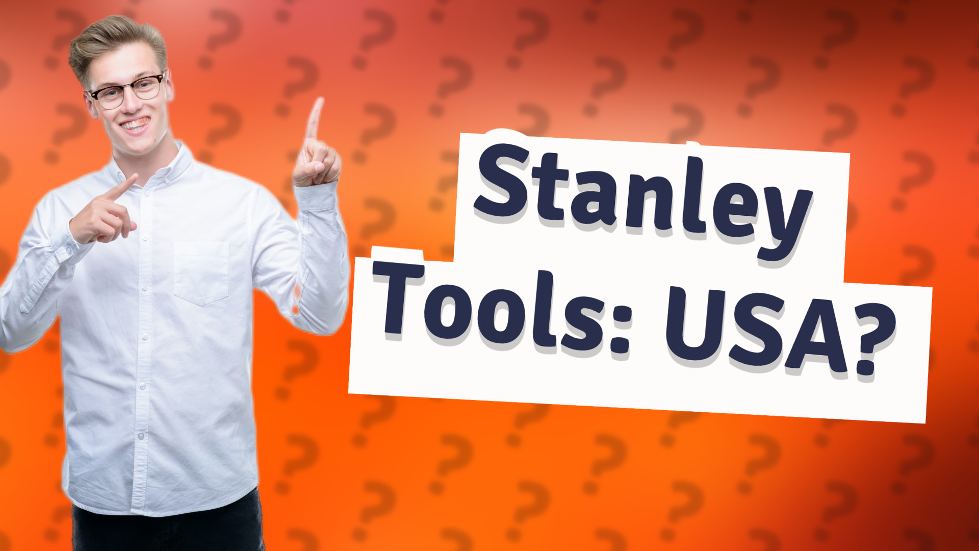 Stanley Tools: USA?