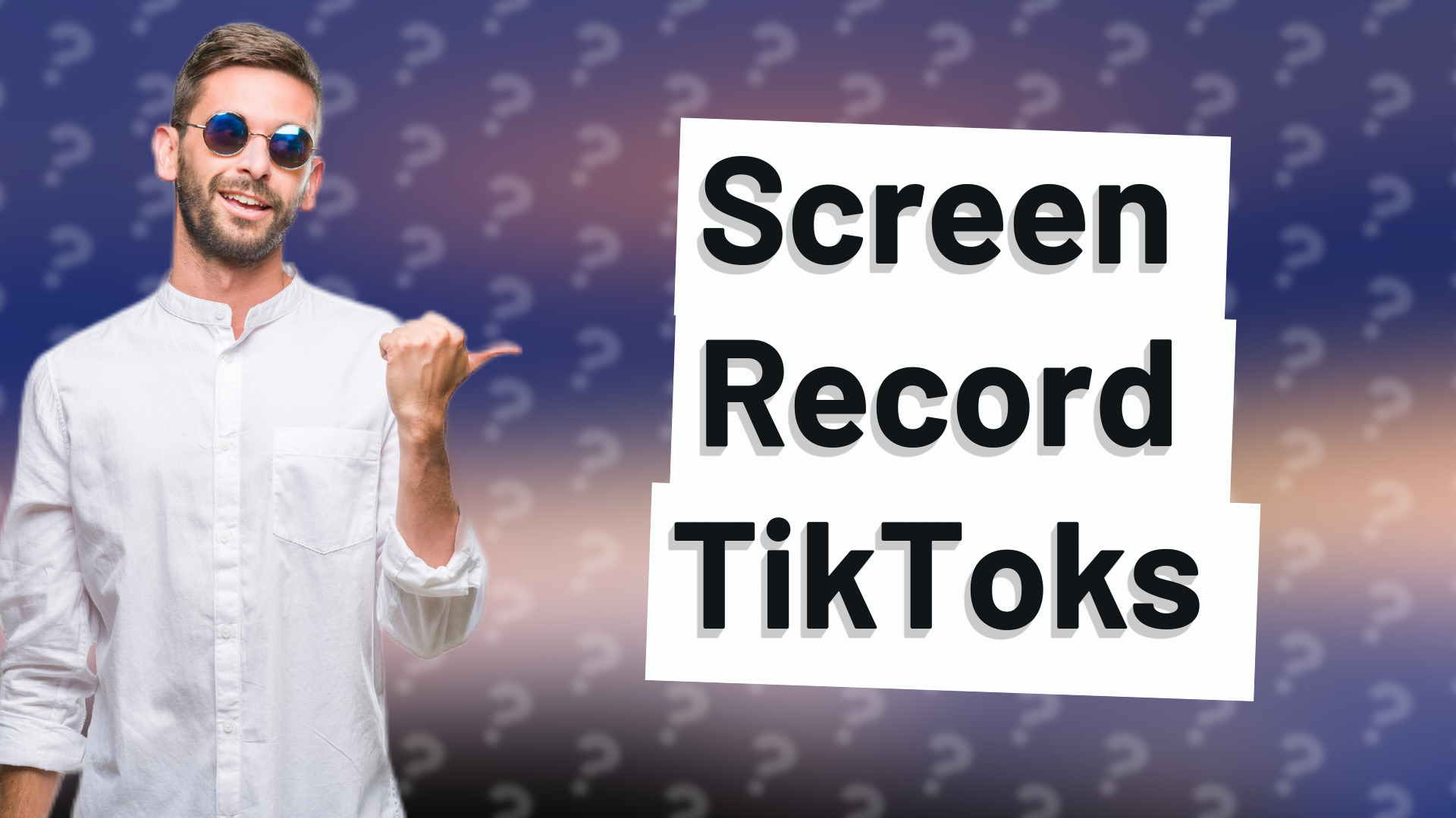 Screen Record TikToks
