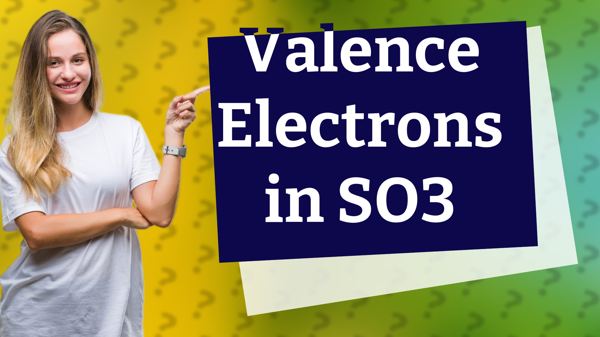 Valence Electrons in SO3