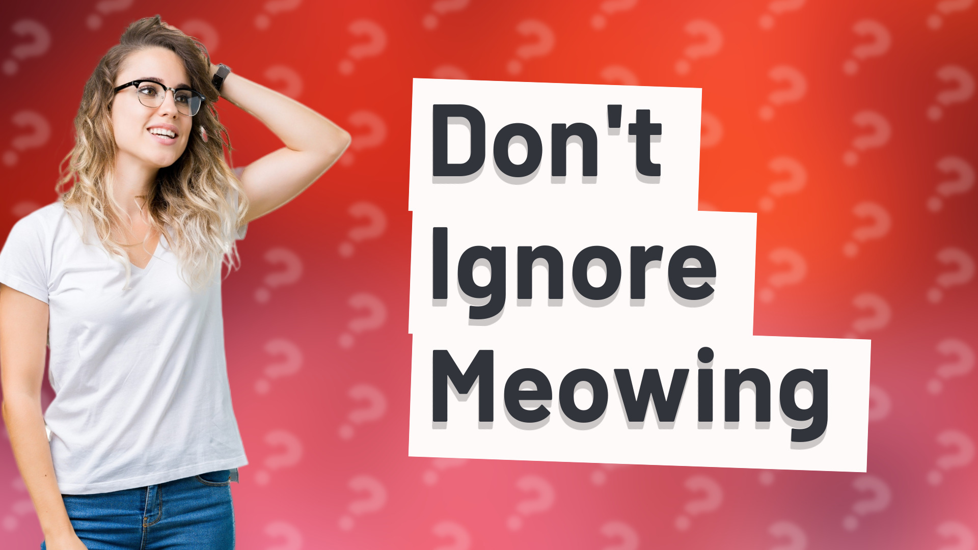 Don't Ignore Meowing